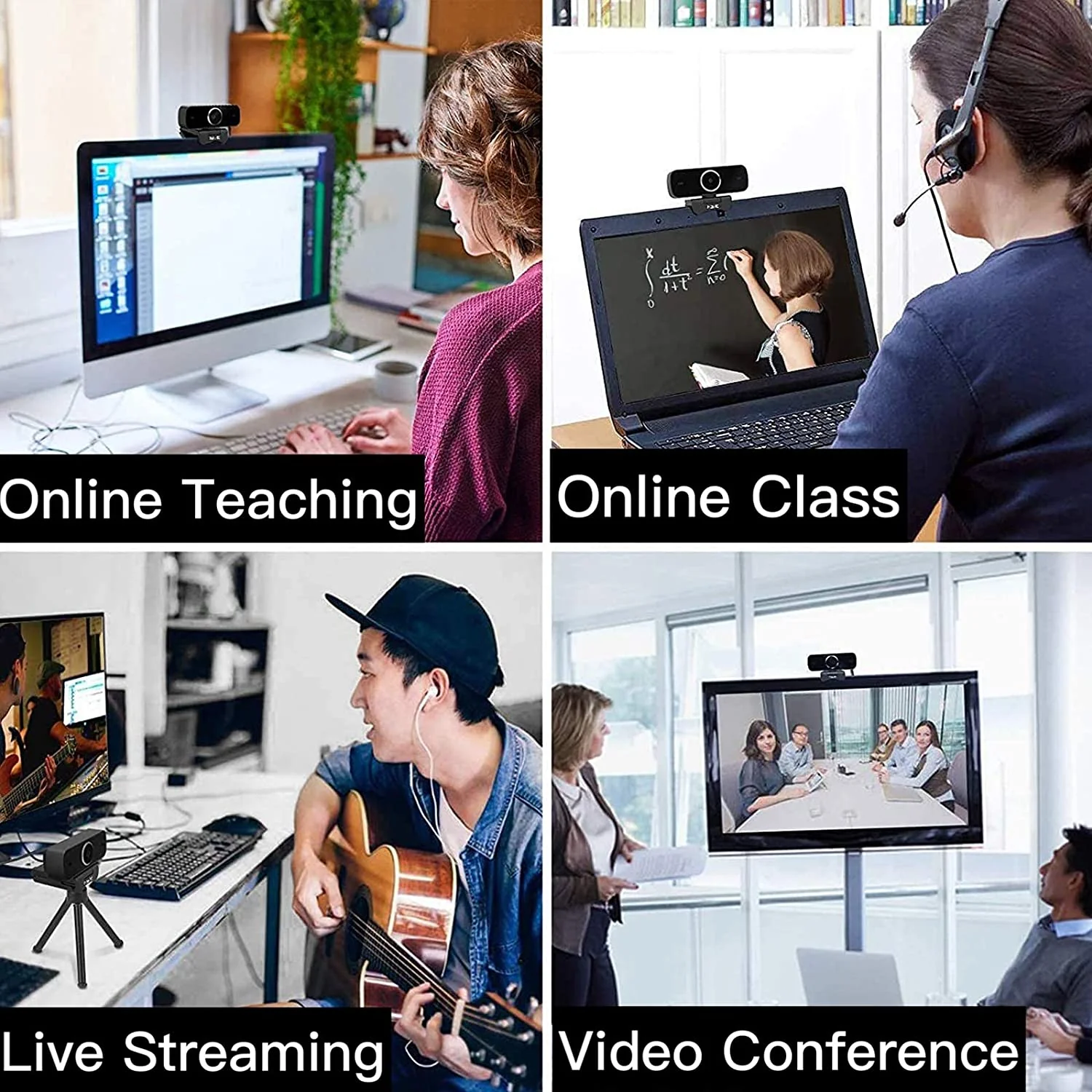 HAVIT C1096 1080P HD Webcam With Built-In Mic & Tripod - Image 7