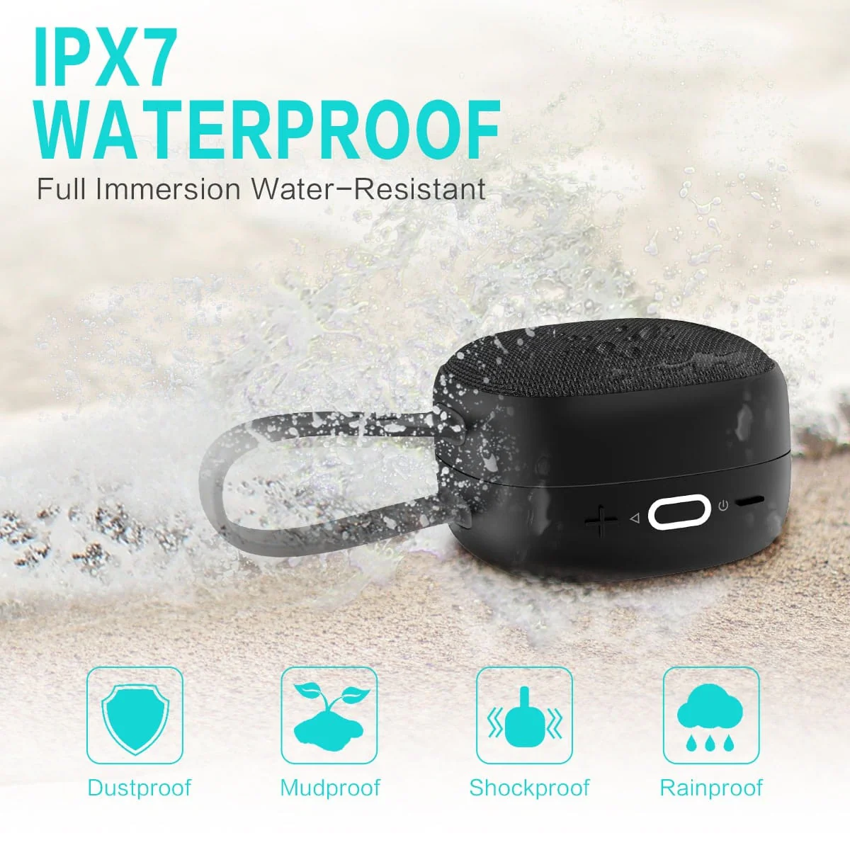 HAVIT E5 TWS Waterproof Bluetooth Speakers with IP7X, TWS, 4000mAh Power Bank - Image 3