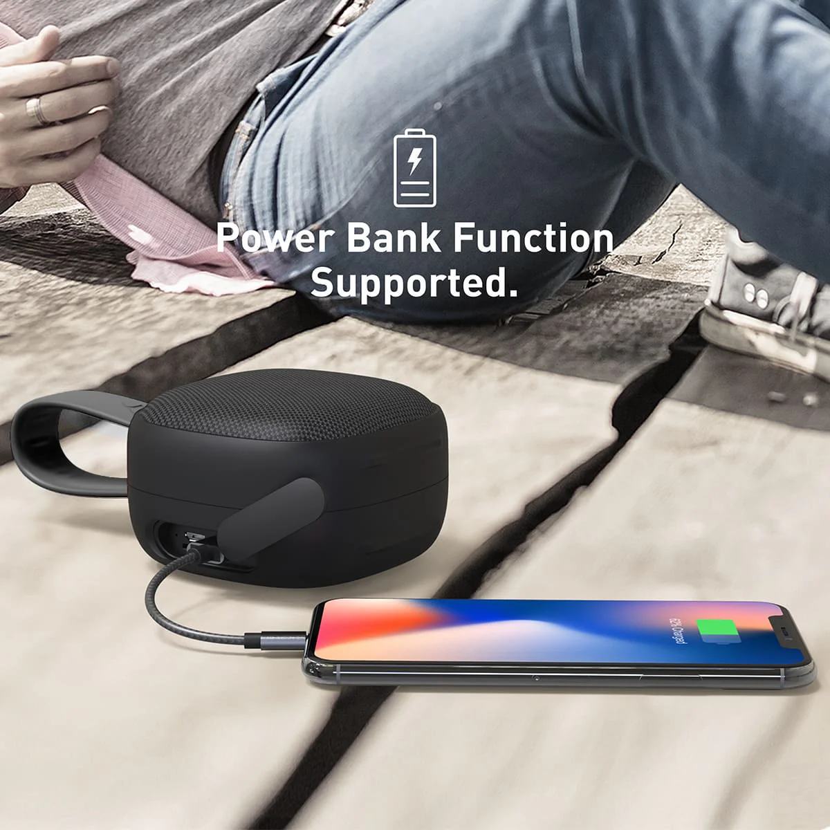 HAVIT E5 TWS Waterproof Bluetooth Speakers with IP7X, TWS, 4000mAh Power Bank - Image 8