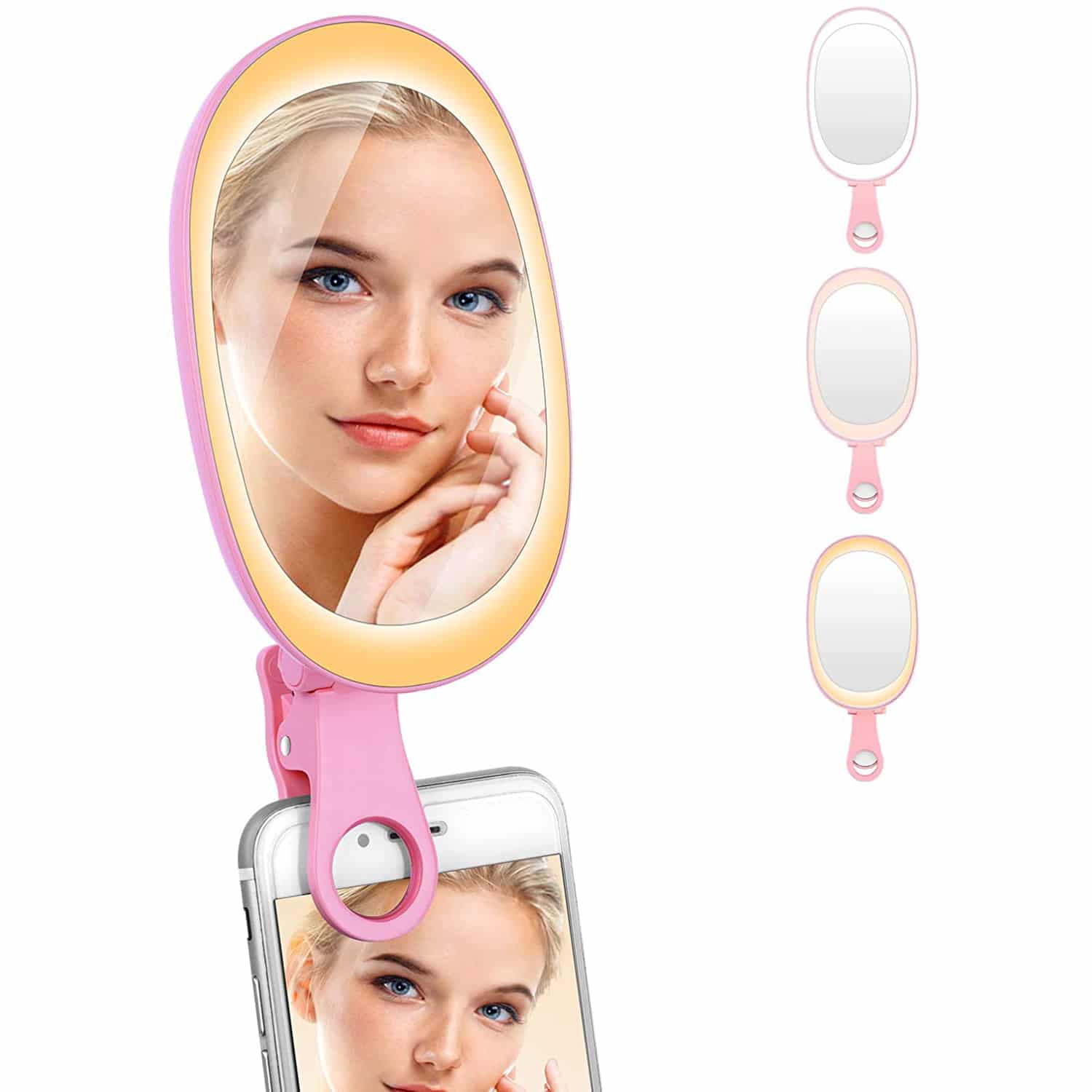 HAVIT F-528 Clip-On Selfie Ring Light with 48 LED Mirror & 3 Light Modes - Image 10