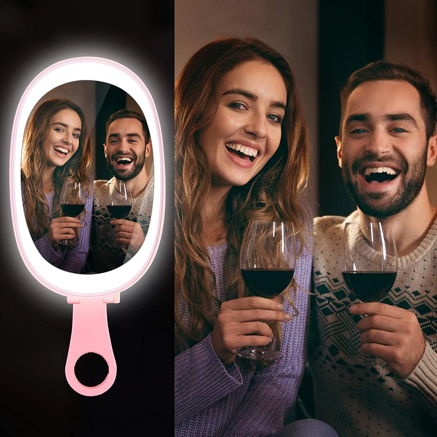 HAVIT F-528 Clip-On Selfie Ring Light with 48 LED Mirror & 3 Light Modes - Image 7