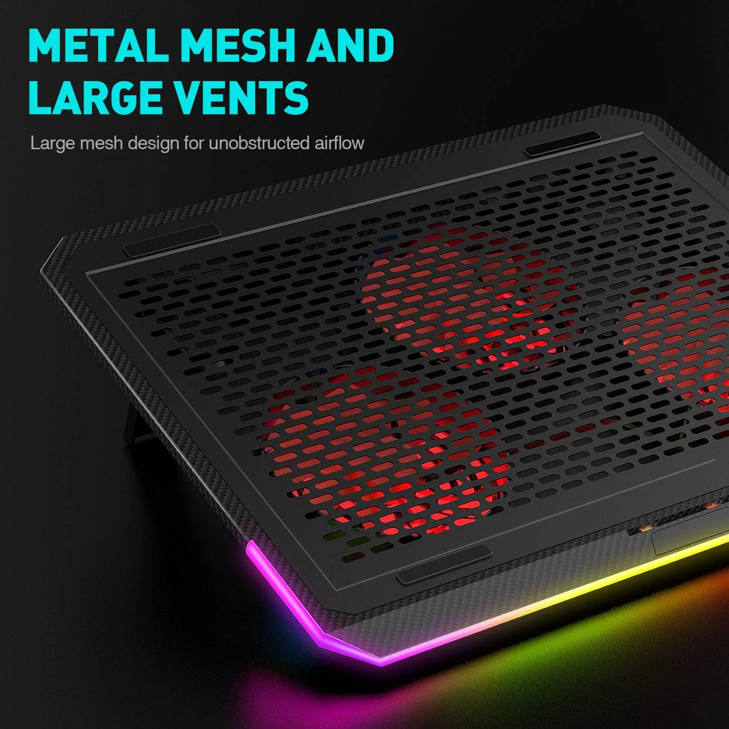 HAVIT F2073 Gaming Laptop Cooling Pad for 15.6-17 Inch Laptop with RGB Backlight & Touch Control - Image 12