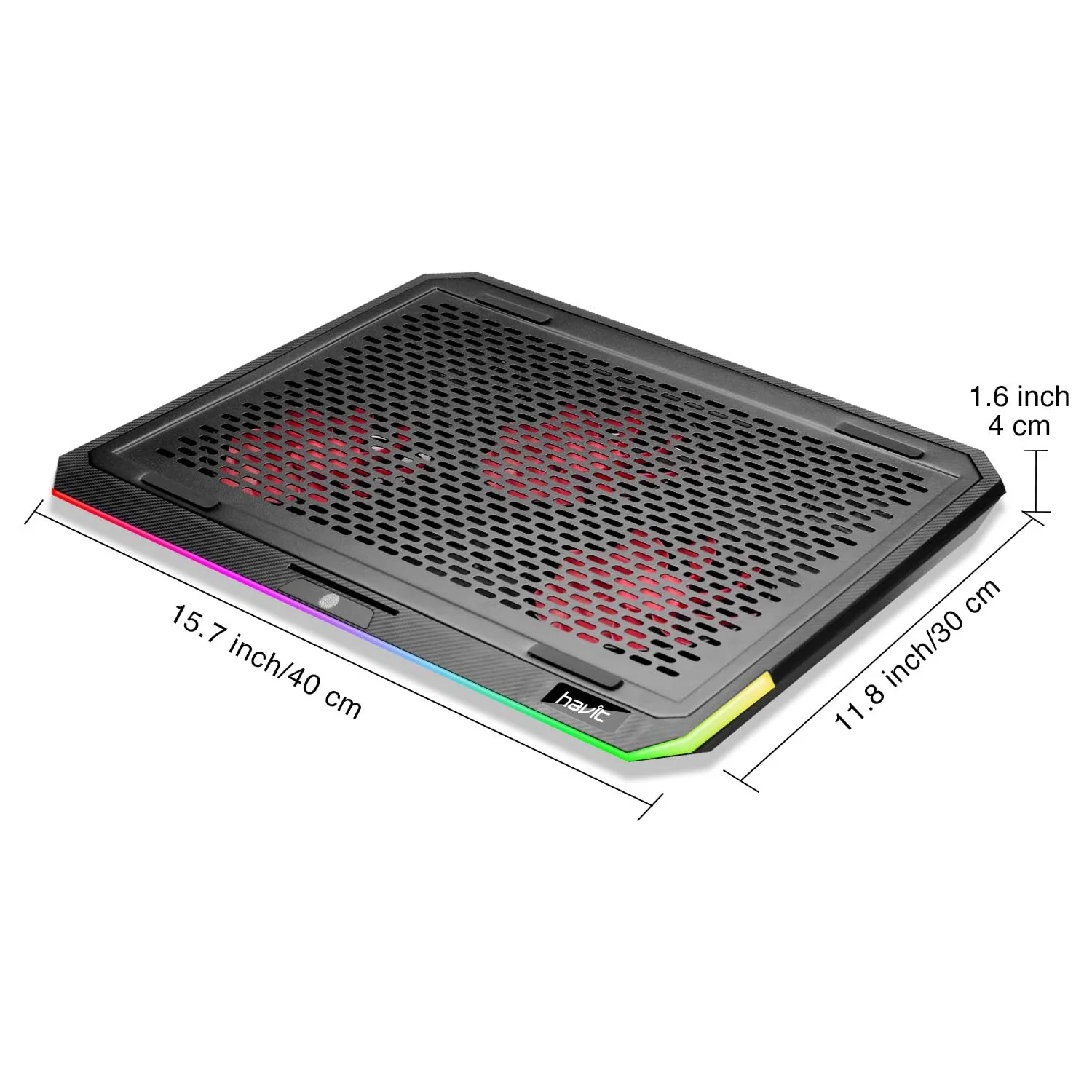 HAVIT F2073 Gaming Laptop Cooling Pad for 15.6-17 Inch Laptop with RGB Backlight & Touch Control - Image 18