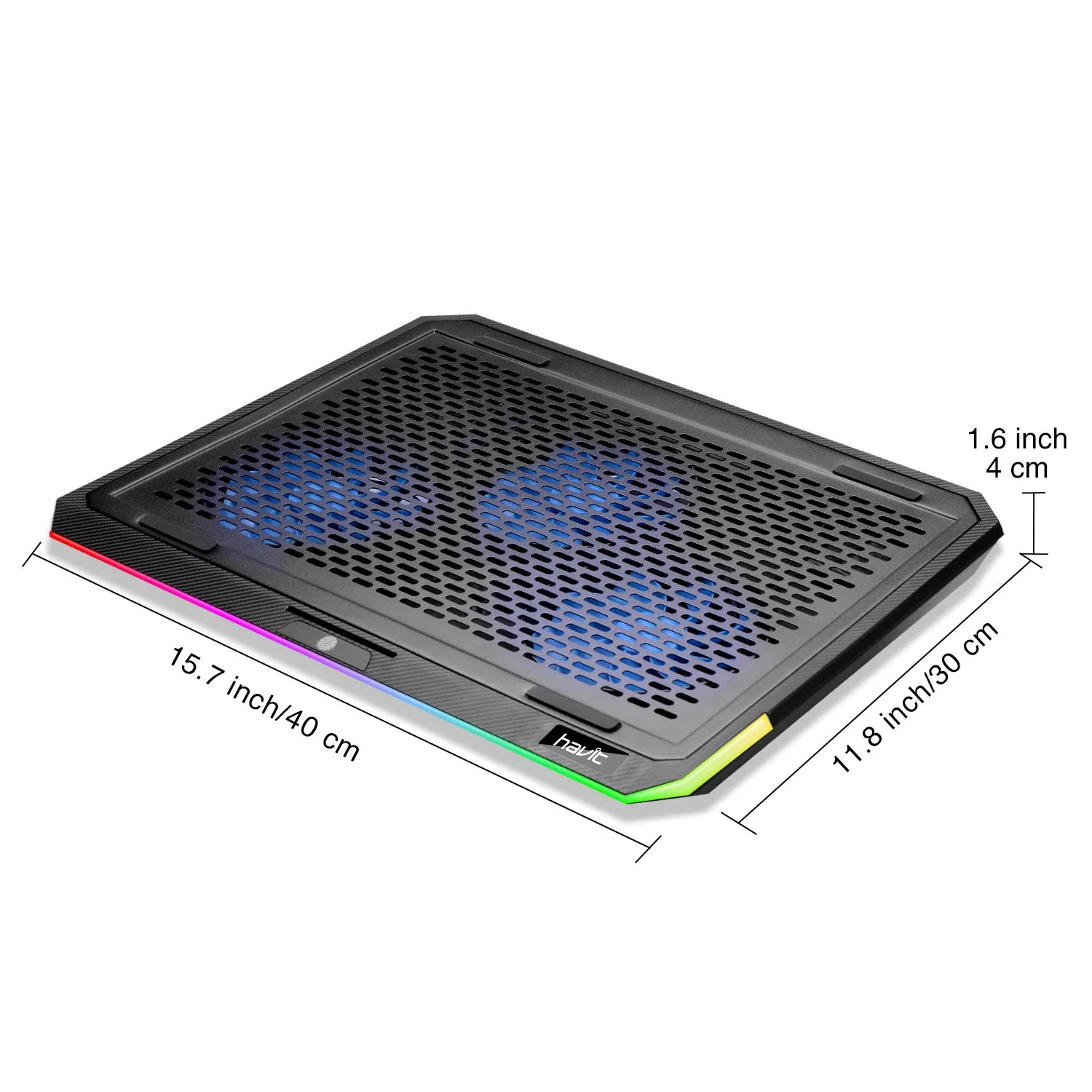 HAVIT F2073 Gaming Laptop Cooling Pad for 15.6-17 Inch Laptop with RGB Backlight & Touch Control - Image 9