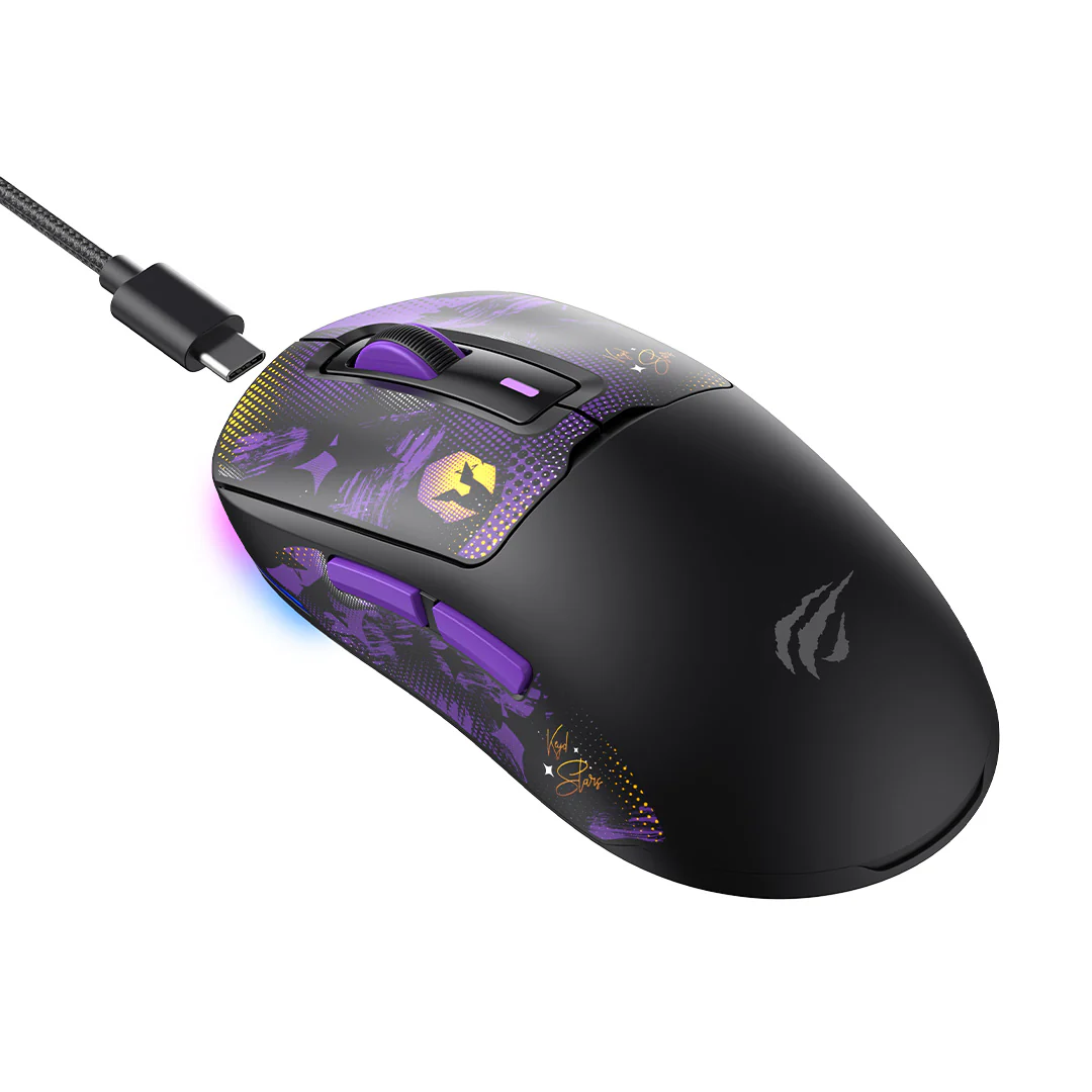 Gaming Mouse HAVIT Ms969wb Preto Rgb -VKS Keyd Co-branded Model - Image 3