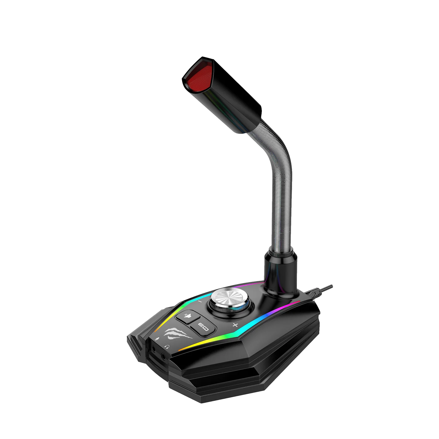 HAVIT GK56 Gaming Microphone with RGB Light & Volume Control Knob Button - Image 2