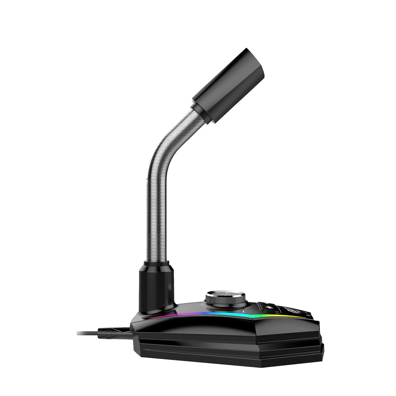 HAVIT GK56 Gaming Microphone with RGB Light & Volume Control Knob Button - Image 4