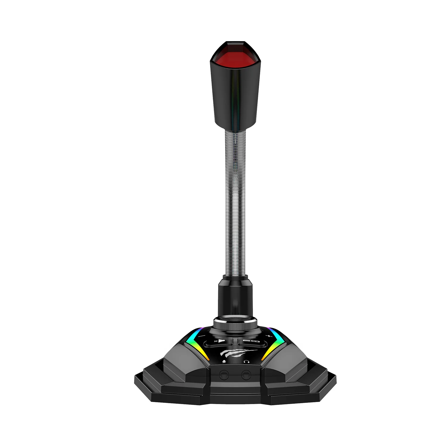 HAVIT GK56 Gaming Microphone with RGB Light & Volume Control Knob Button - Image 5