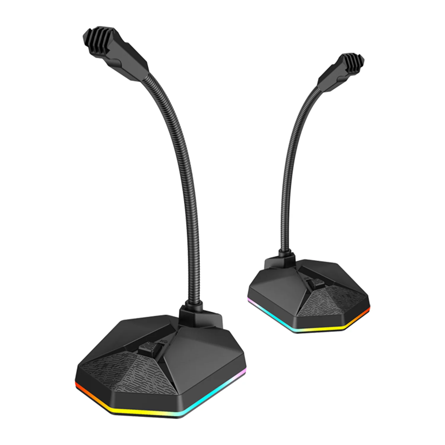 HAVIT GK57 USB Computer Microphone with RGB Gaming Light & Adjustable Neck - Image 2