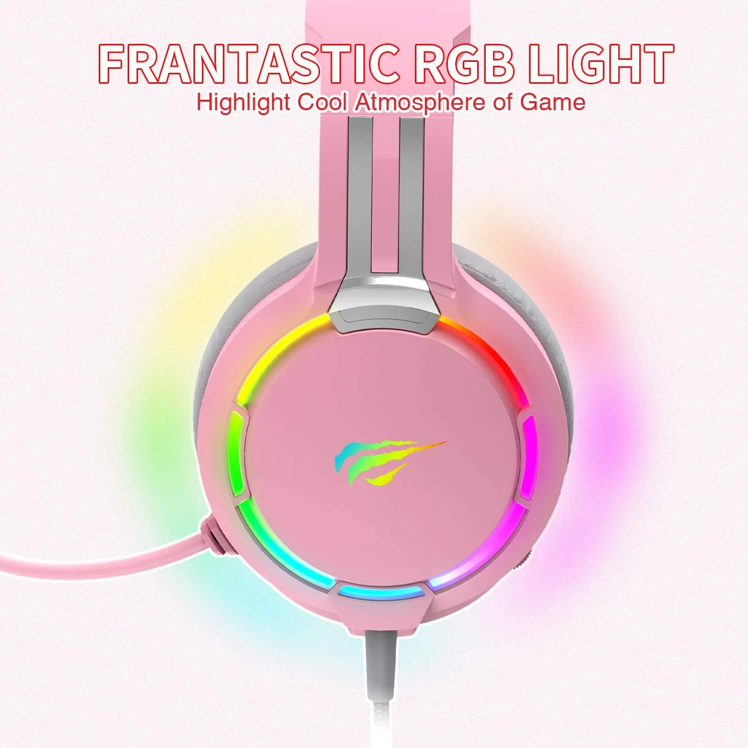 HAVIT H2010D RGB Wired Gaming Headset with Volume Control & HD Microphone - Image 13