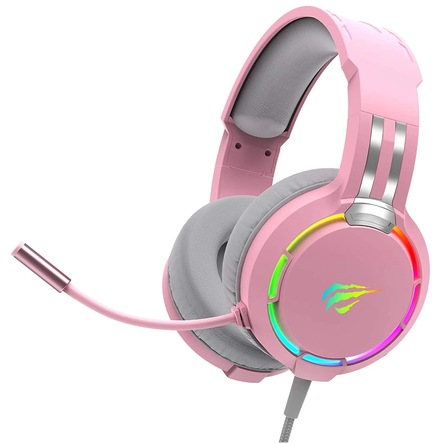 HAVIT H2010D RGB Wired Gaming Headset with Volume Control & HD Microphone - Image 8