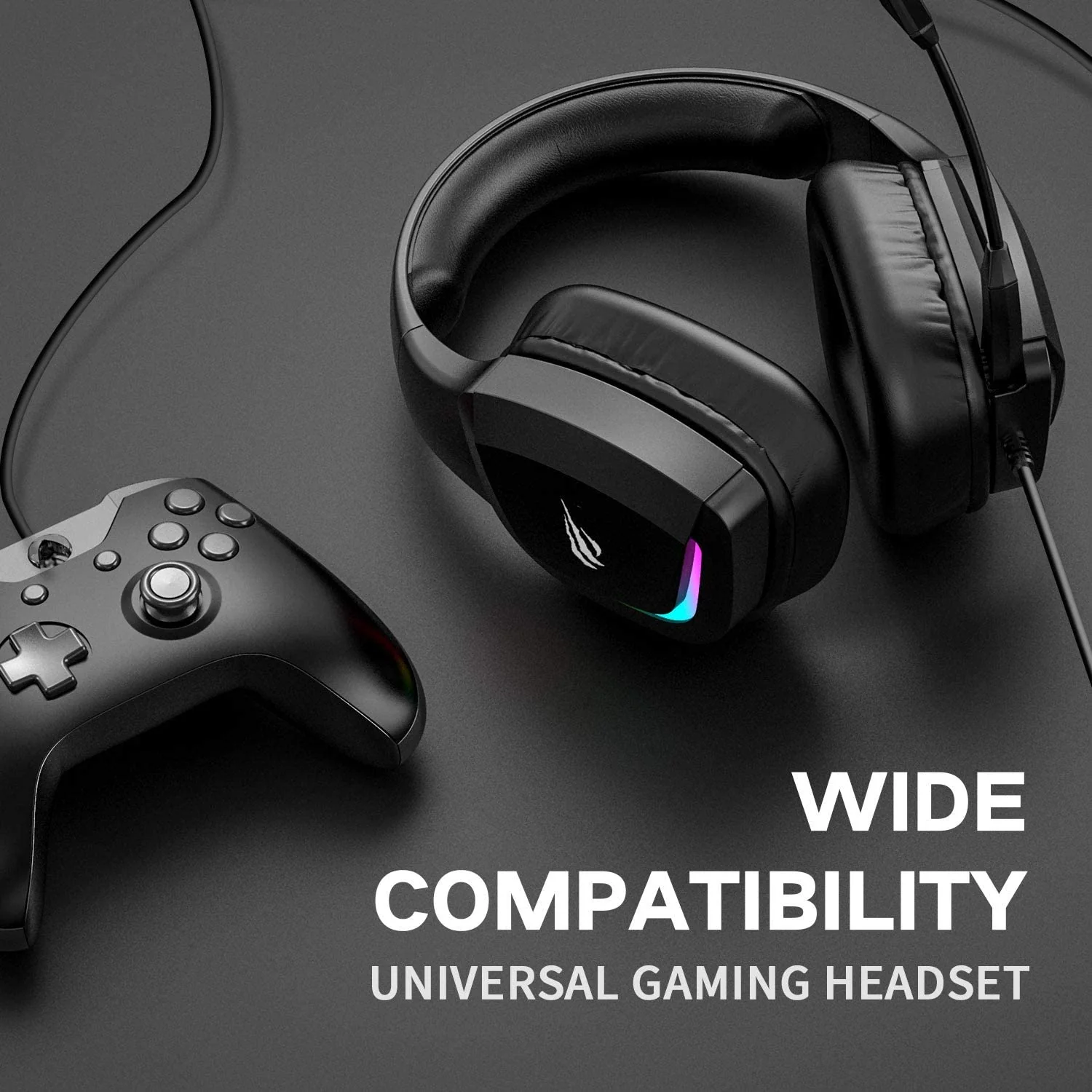 HAVIT H2025D RGB Wired Gaming Headset with 50mm Drivers & Volume Control - Image 6