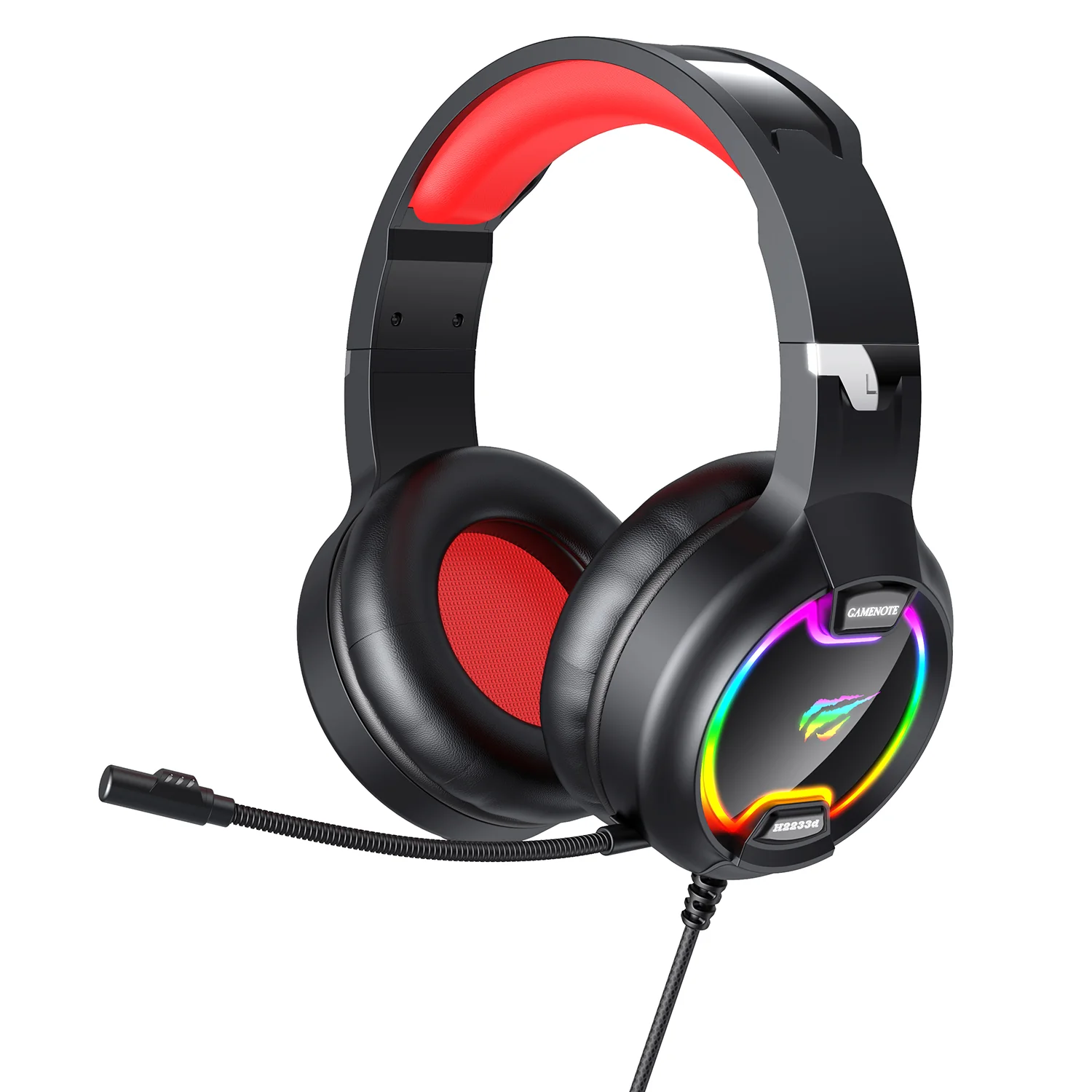 HAVIT H2233D RGB Cat Ear Headphones Gaming Headset with Volume Control & Microphone Mute Button - Image 6