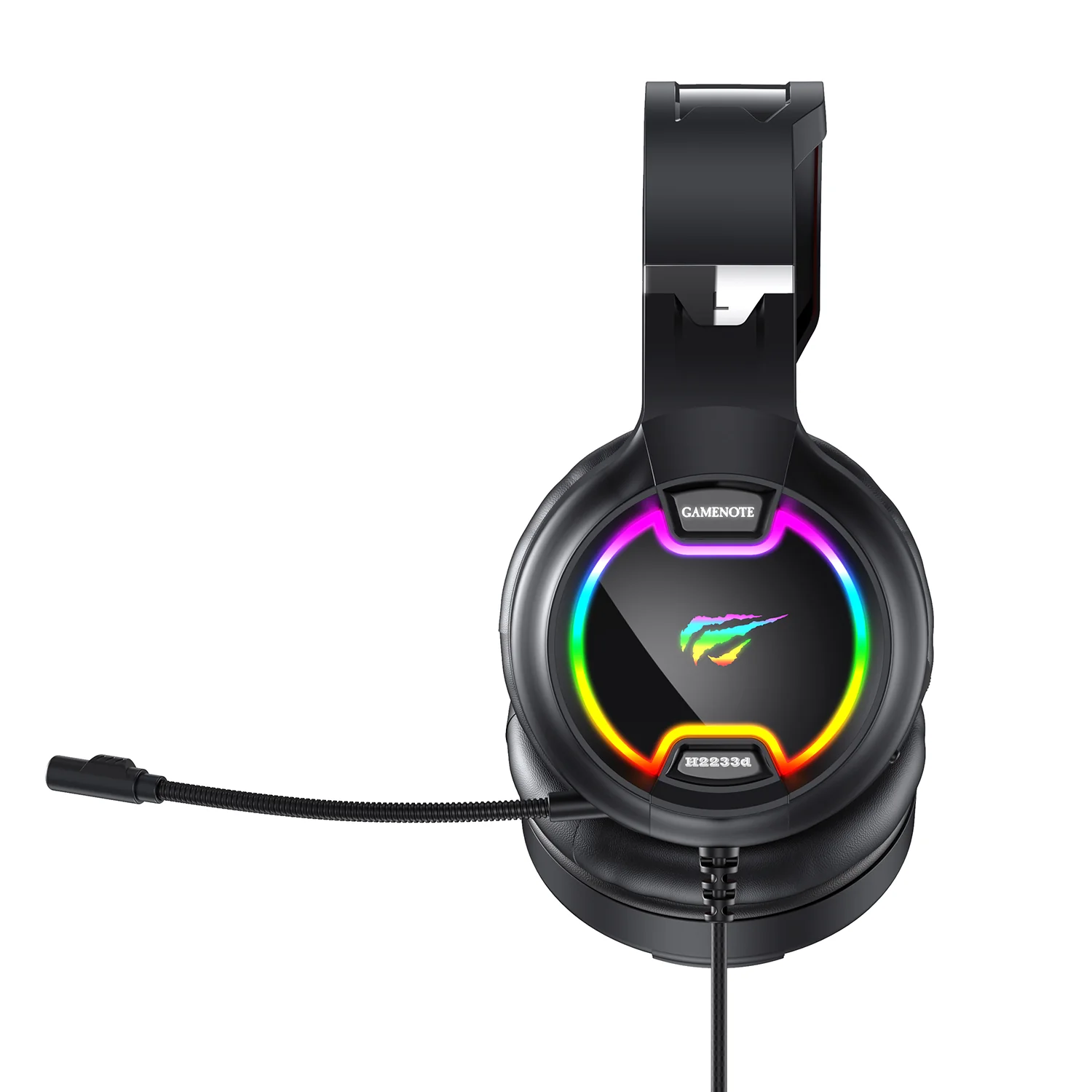 HAVIT H2233D RGB Cat Ear Headphones Gaming Headset with Volume Control & Microphone Mute Button - Image 8