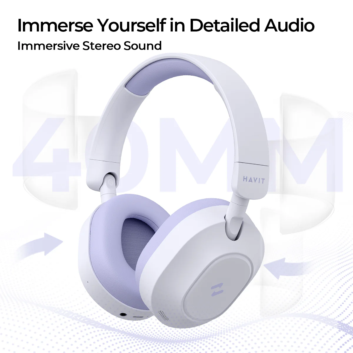 LIFE NC01H Hi-Res Foldable Active Noise Cancelling Wireless Headphones - Image 5