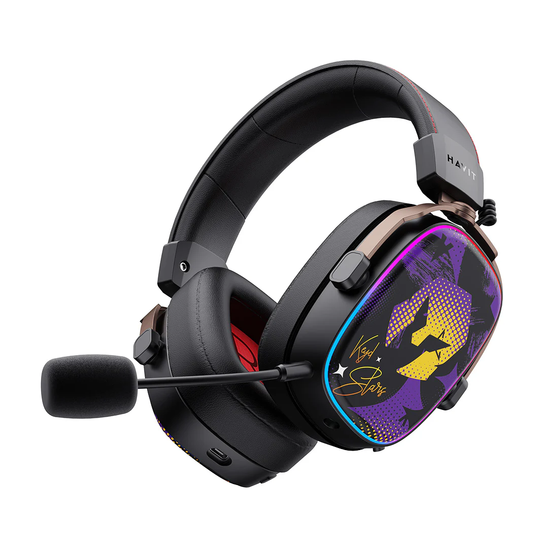 HAVIT - H2039BG Gaming Headphones (TRI MODE)-VKS Team Co-branded Model - Image 4