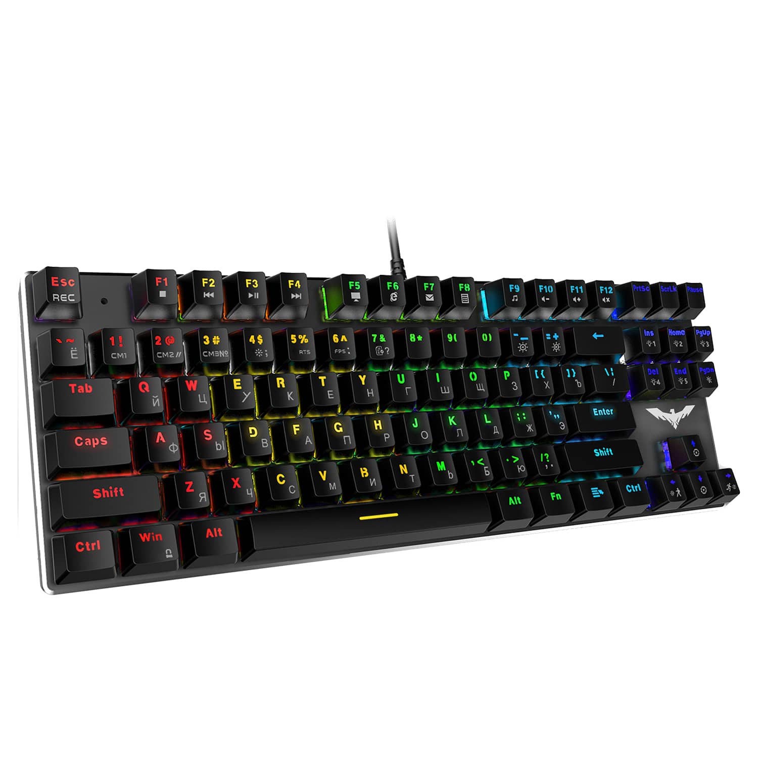 HAVIT HV-KB432L RGB Mechanical Keyboard with Detachable Wrist Rest - Image 2