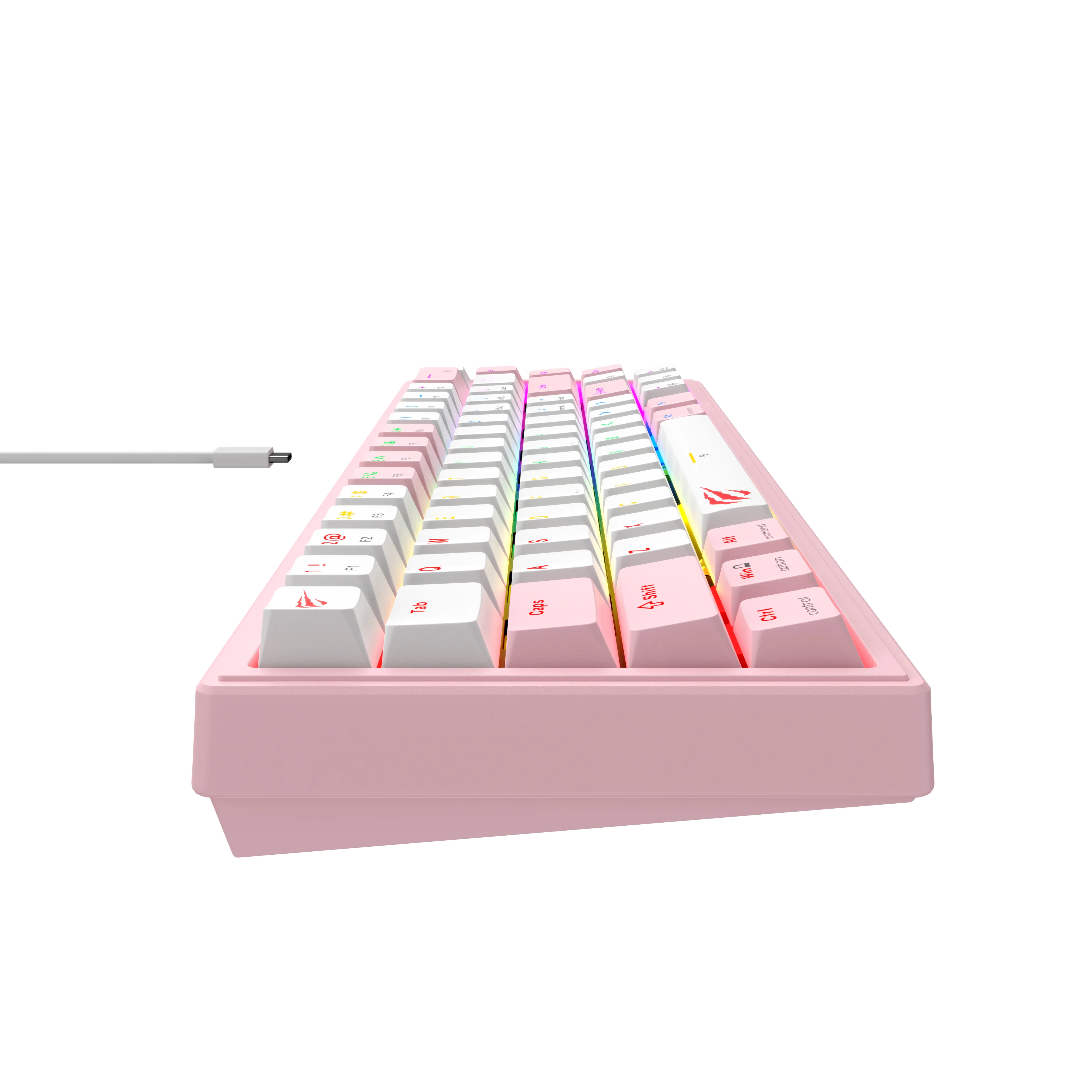 HAVIT KB874L Pink 75% Compact Mechanical Keyboard - Image 5