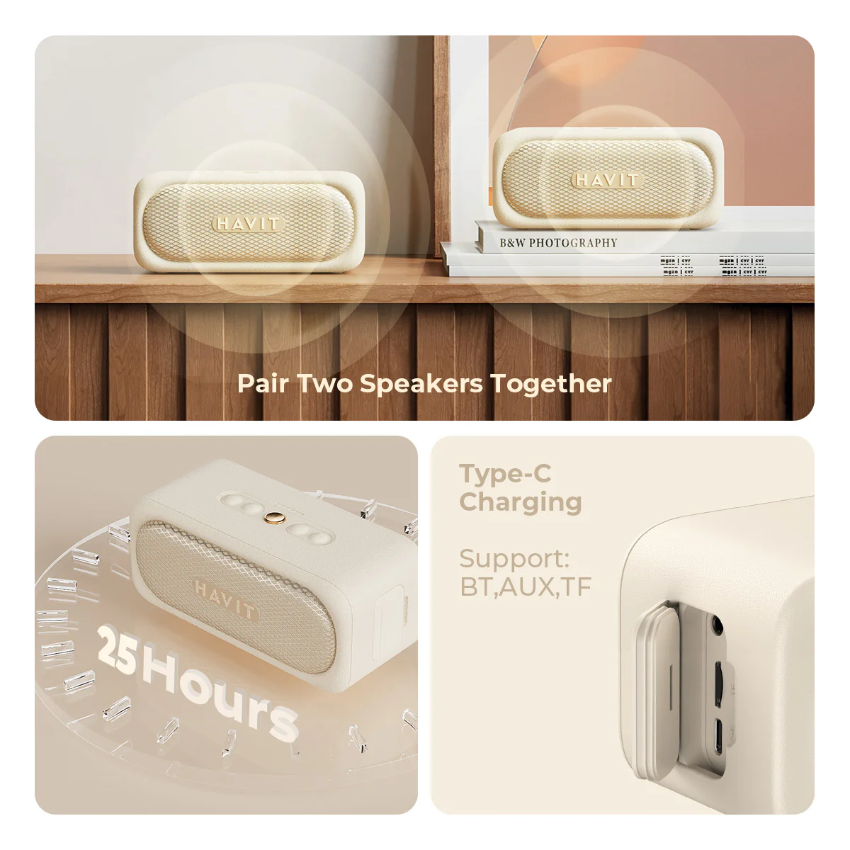 HAVIT SK905BT IPX7Waterproof Portable Speaker - Image 3