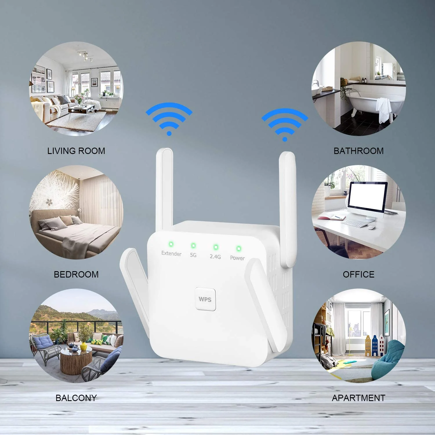 HAVIT HV-1200ZJ WiFi Range Extender with 2.4/5GHz Dual Band - Image 5