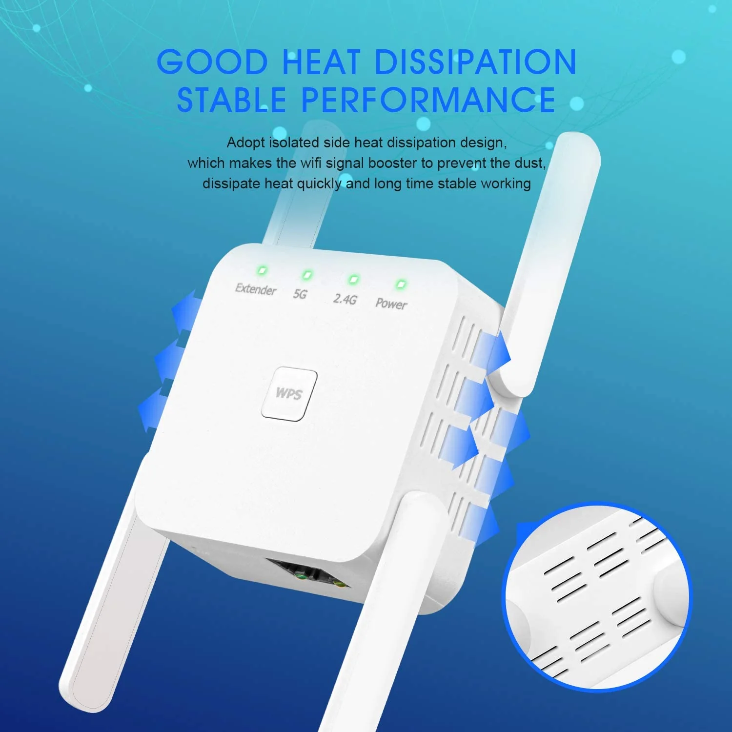 HAVIT HV-1200ZJ WiFi Range Extender with 2.4/5GHz Dual Band - Image 9