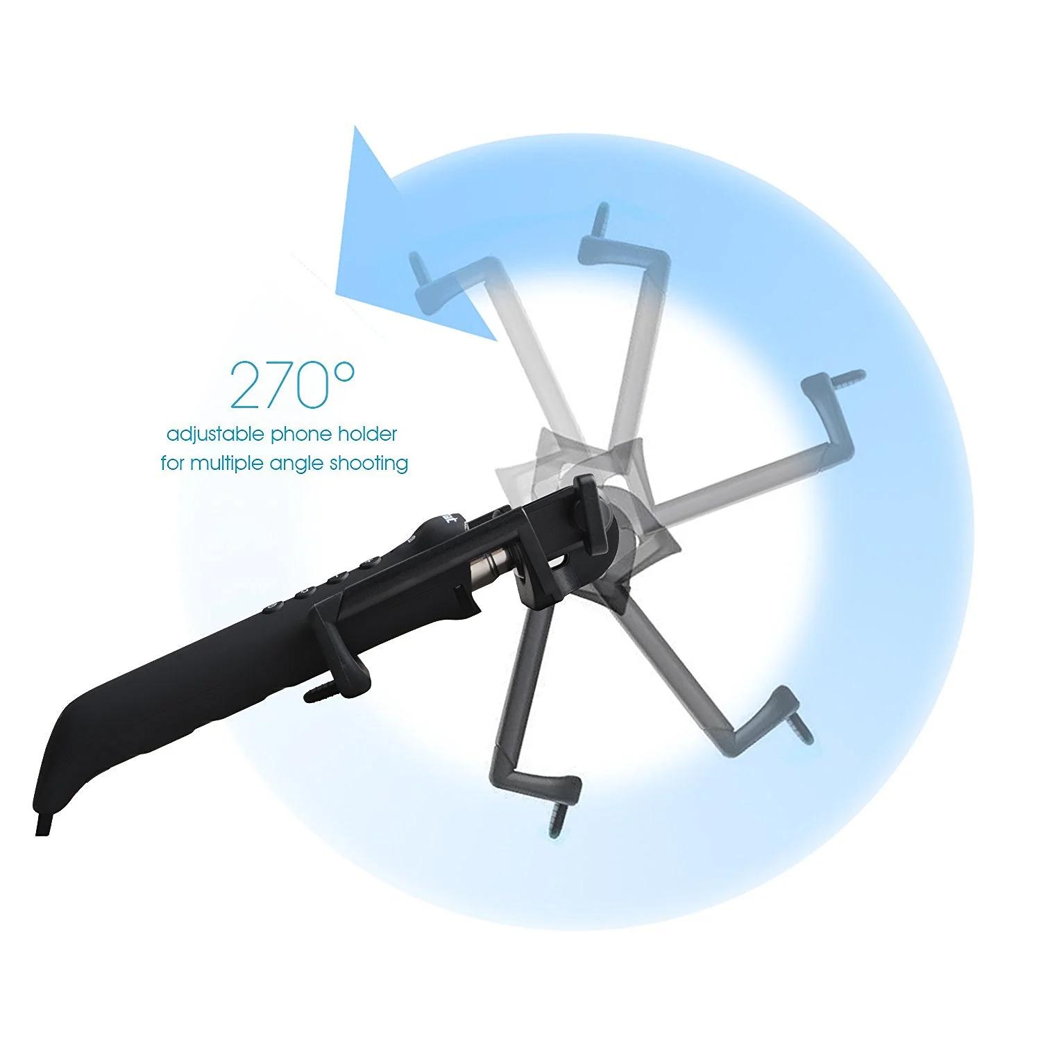HAVIT HV-BTM27 Bluetooth Remote Shutter Selfie Stick - Image 4