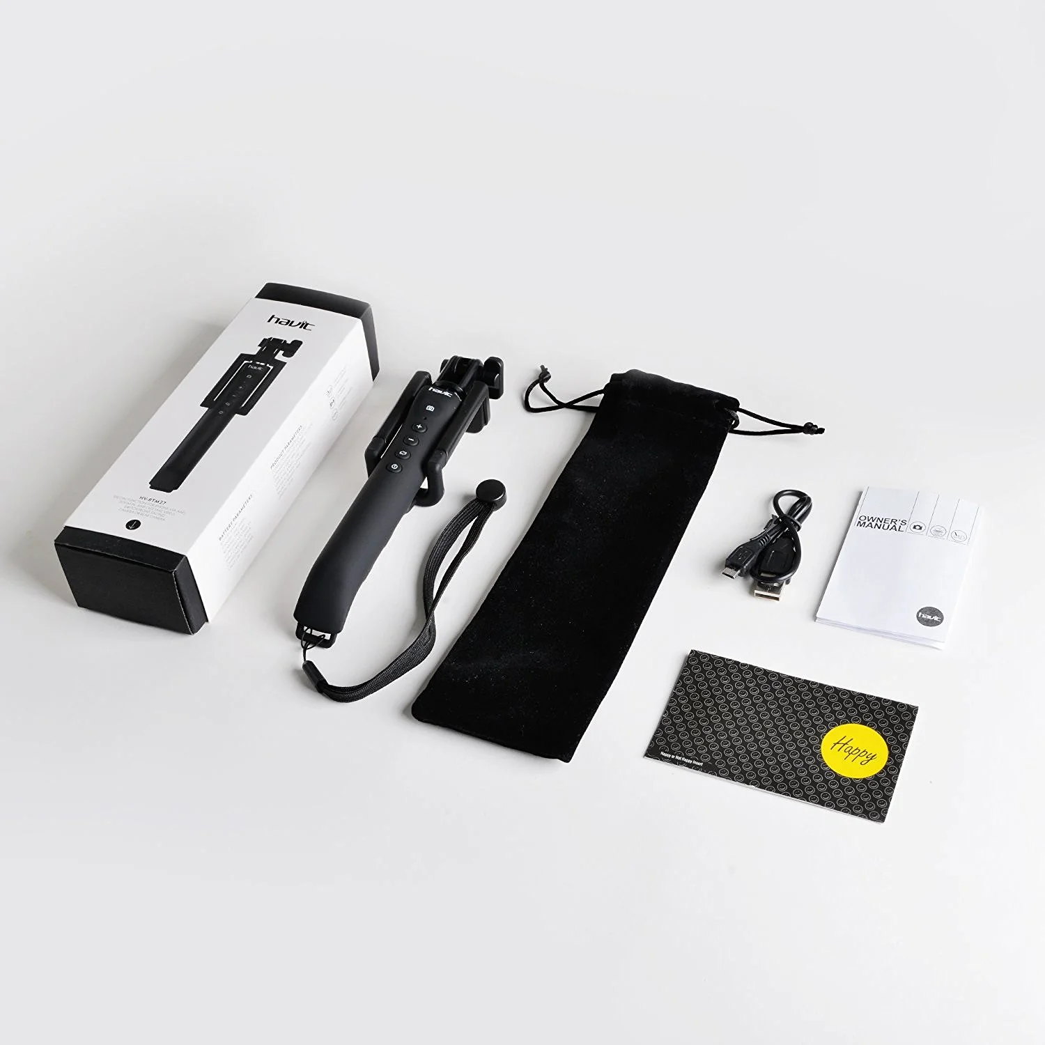 HAVIT HV-BTM27 Bluetooth Remote Shutter Selfie Stick - Image 8
