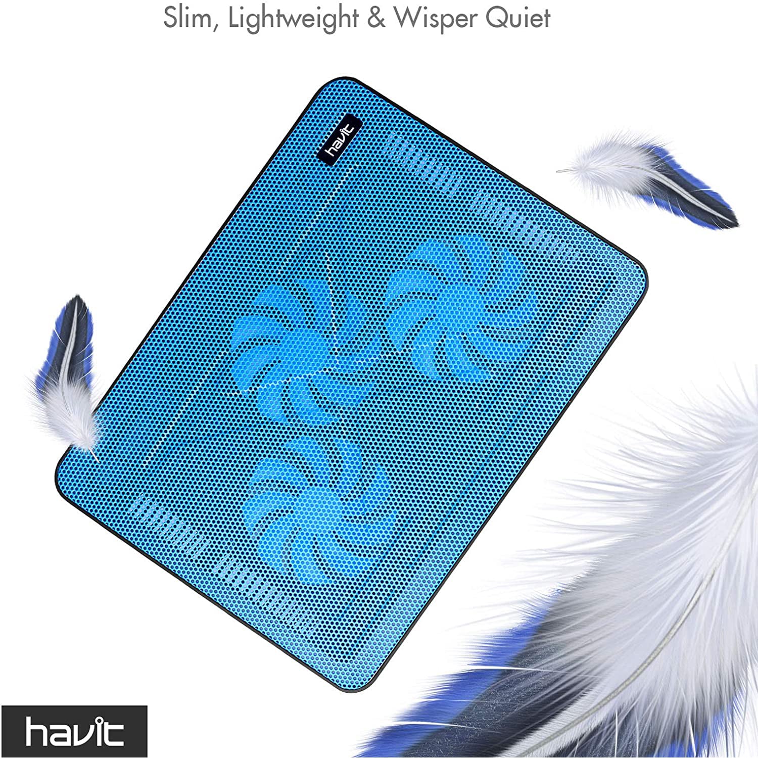 HAVIT HV-F2056 15.6"-17" Laptop Cooler Cooling Pad - Portable USB Powered (3 Fans) - Image 24