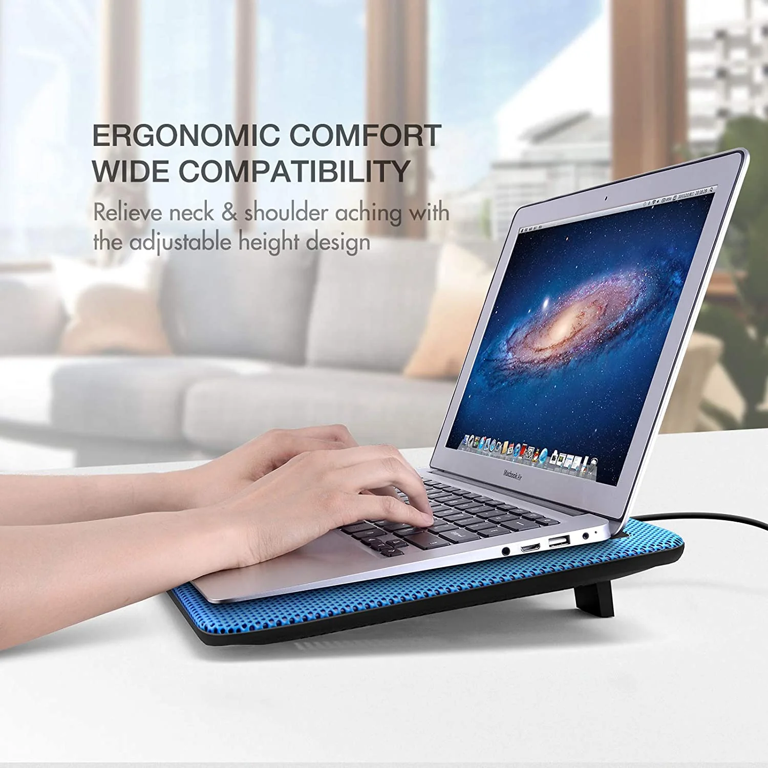 HAVIT HV-F2056 15.6"-17" Laptop Cooler Cooling Pad - Portable USB Powered (3 Fans) - Image 29