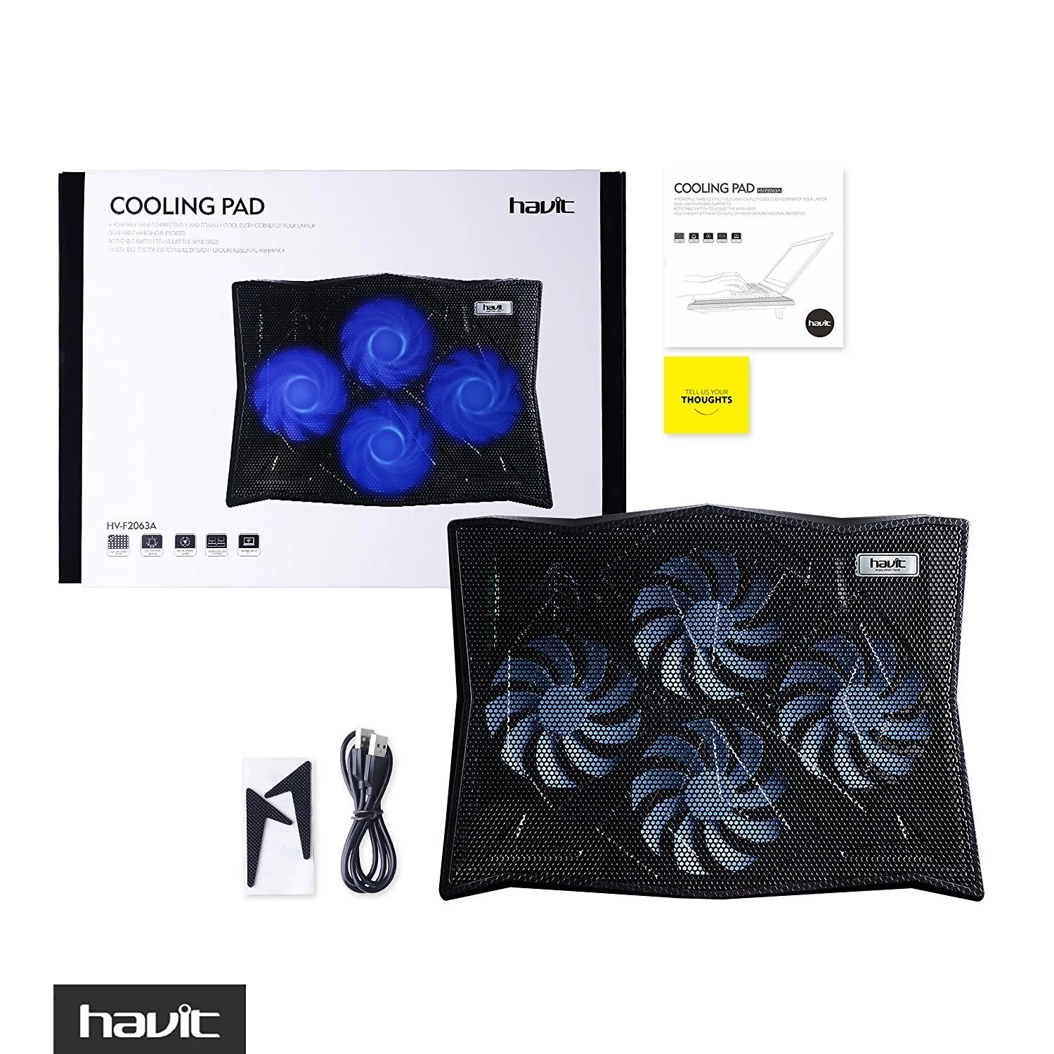 HAVIT HV-F2063A Laptop Cooling Pad for 14-17 Inch Laptops - Image 3
