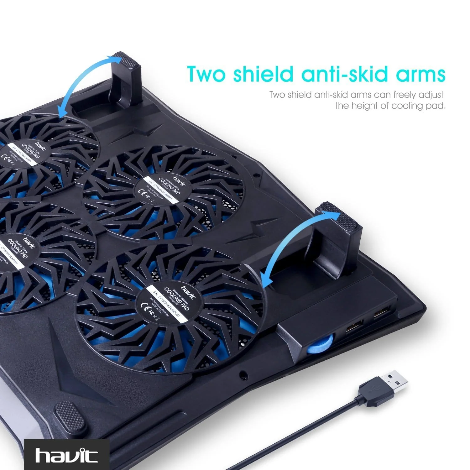 HAVIT HV-F2063A Laptop Cooling Pad for 14-17 Inch Laptops - Image 5