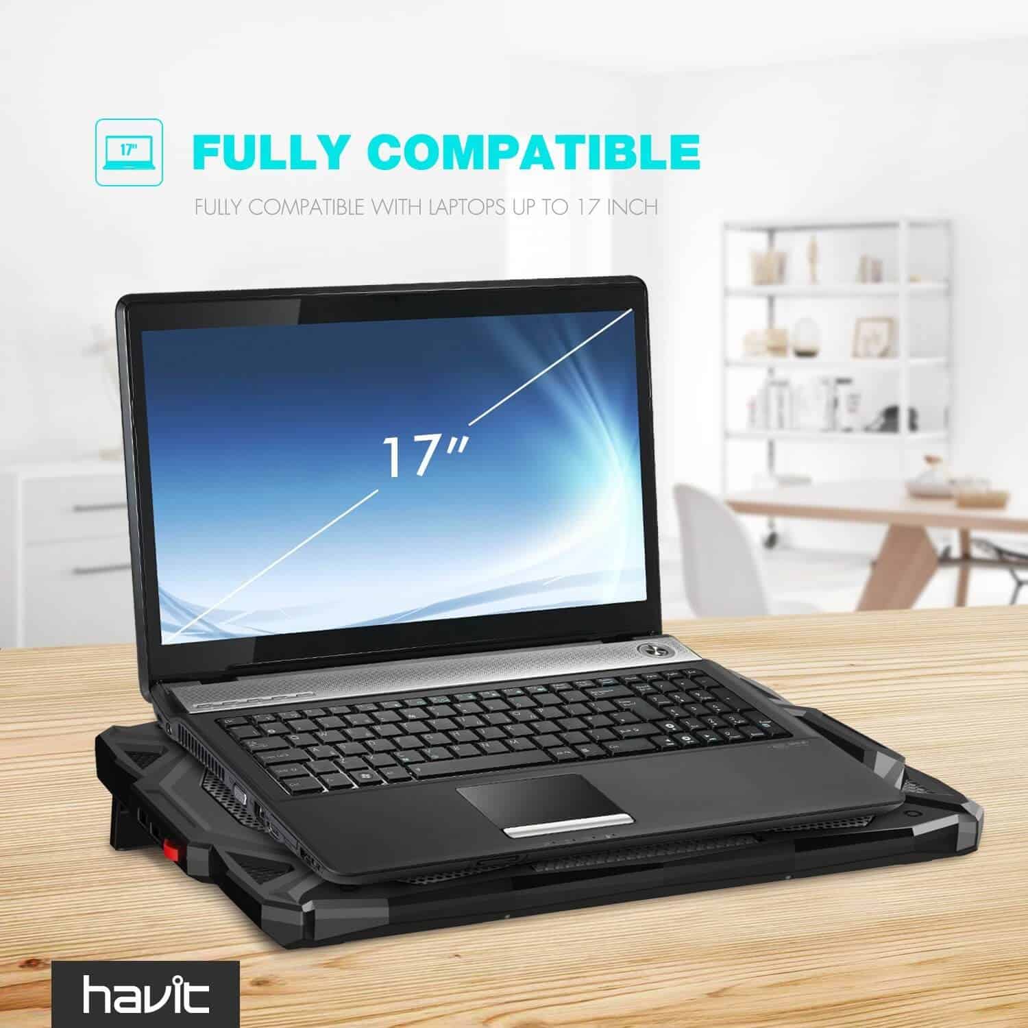 HAVIT HV-F2068 5-Fan Laptop Cooler for 14-17 Inch Laptops - Image 16
