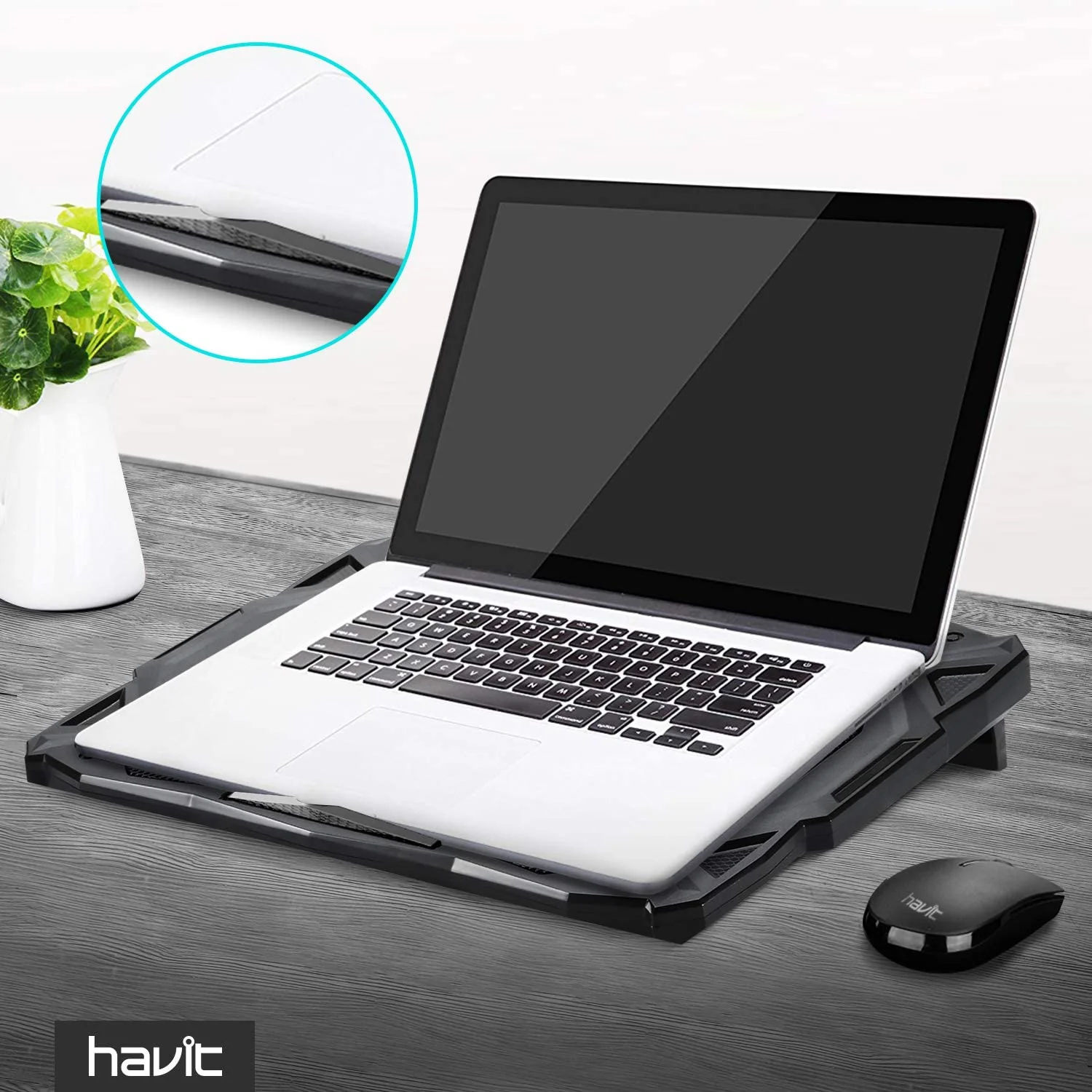HAVIT HV-F2068 5-Fan Laptop Cooler for 14-17 Inch Laptops - Image 8