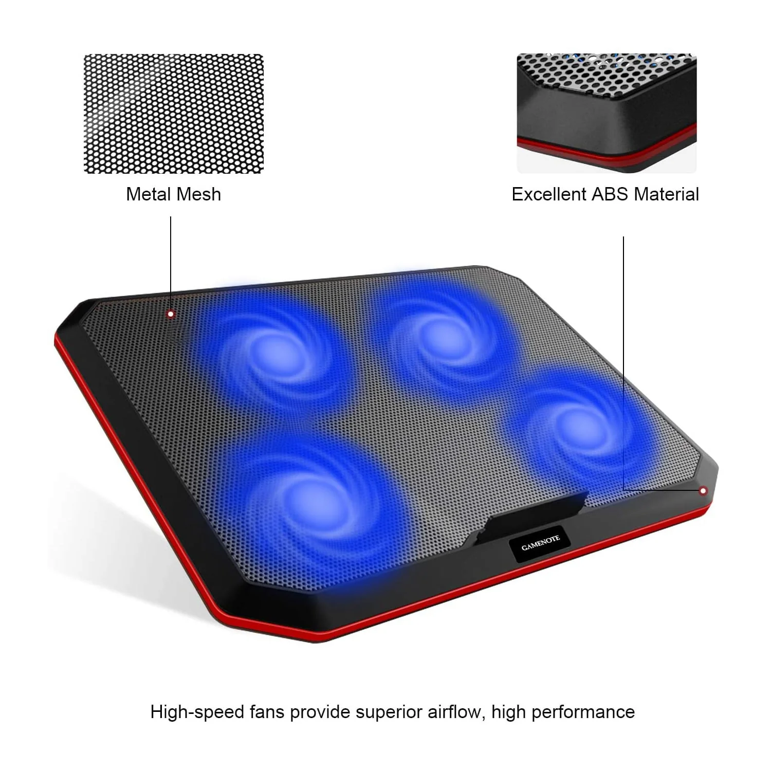 HAVIT HV-F2069 Laptop Cooling Pad for Up to 17 Inch Laptop with 4 Fans & LED Light - Image 3