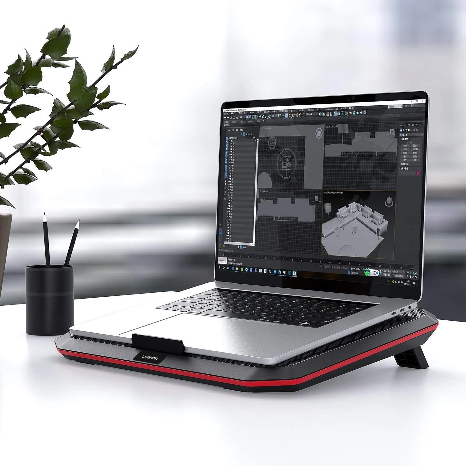 HAVIT HV-F2069 Laptop Cooling Pad for Up to 17 Inch Laptop with 4 Fans & LED Light - Image 7