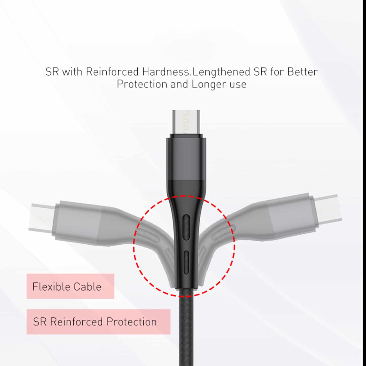 HAVIT HV-H6114 Double Blind Plug USB to Micro B Cable, Quick Charging, Black - Image 4