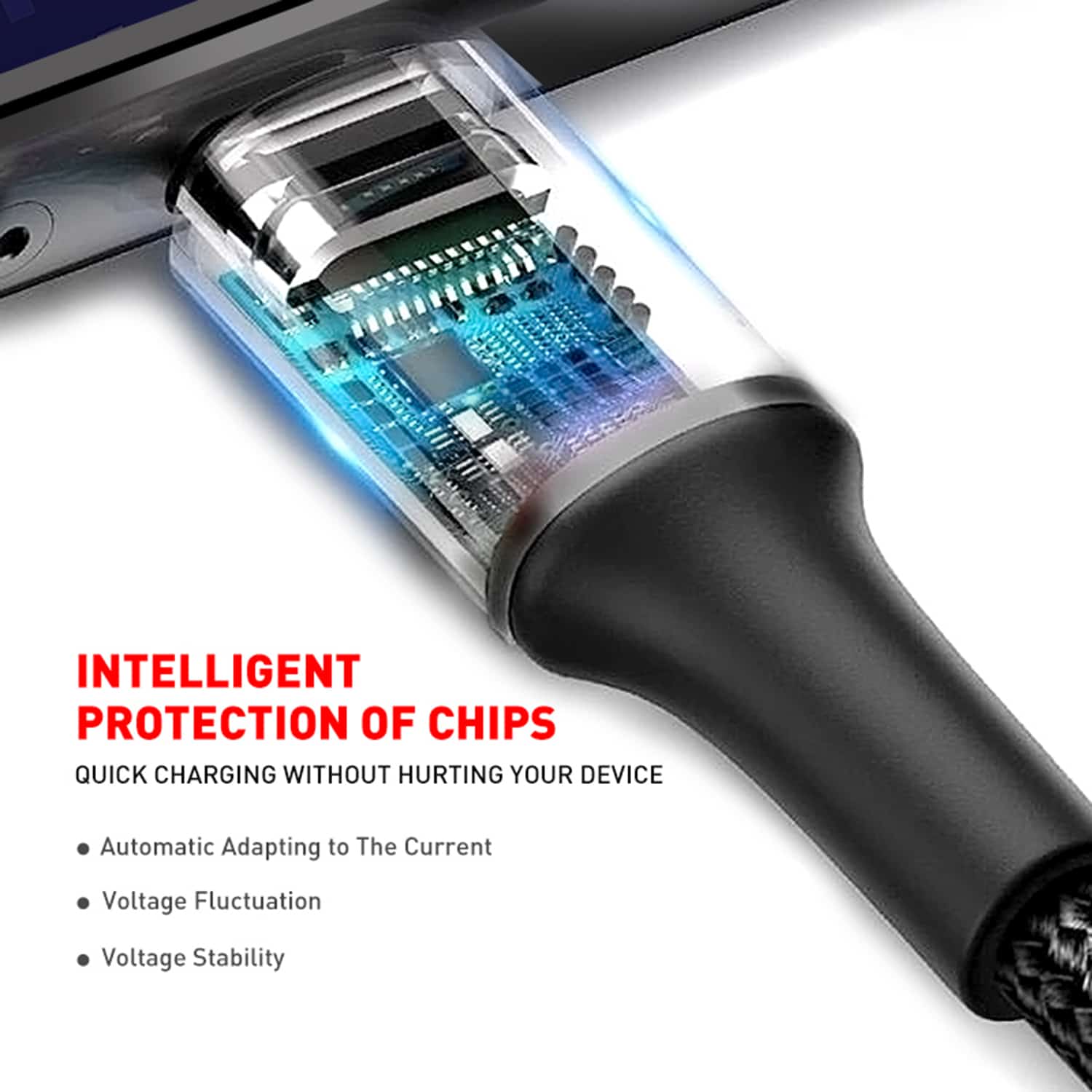 HAVIT HV-H6114 Double Blind Plug USB to Micro B Cable, Quick Charging, Black - Image 6