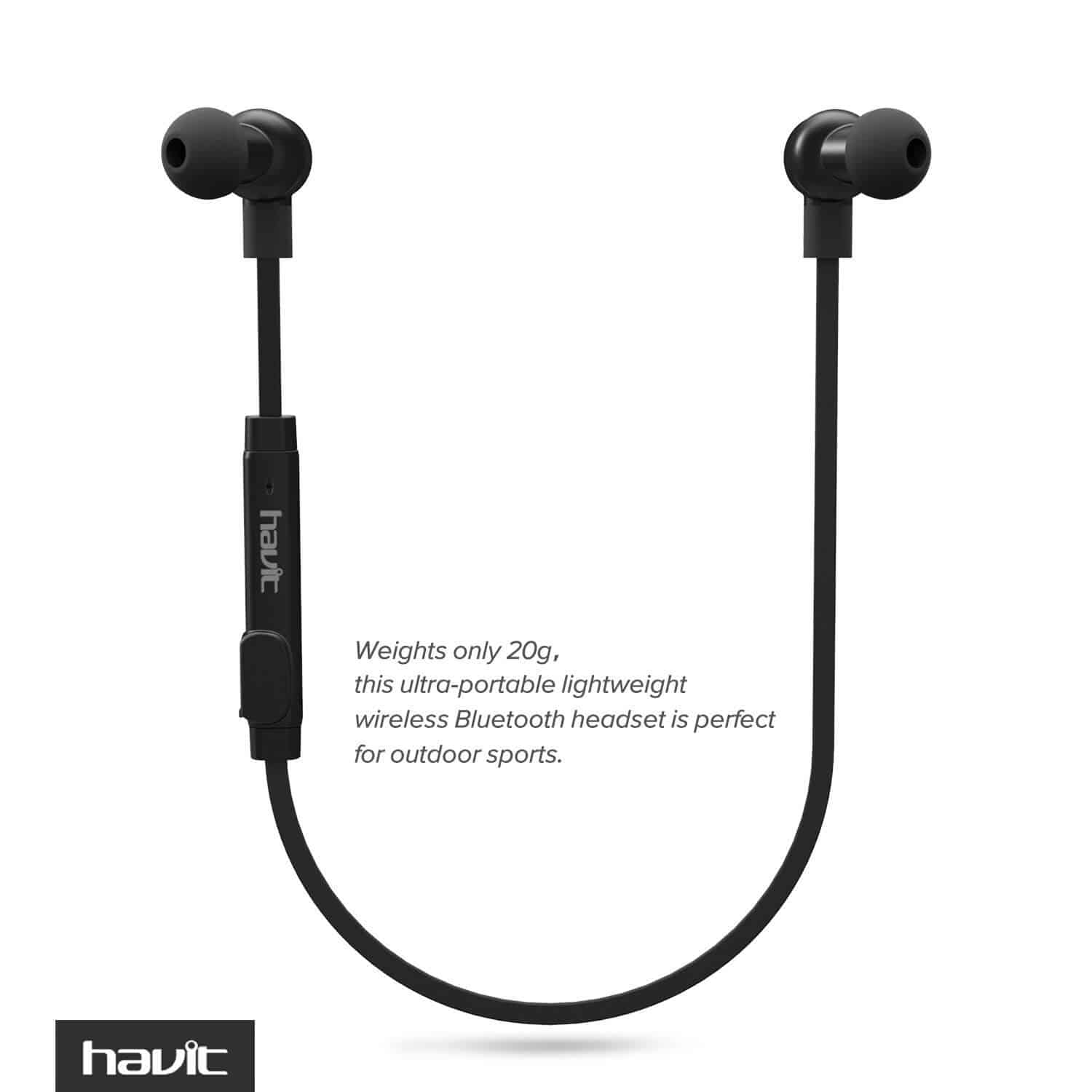 HAVIT HV-H927BT Wireless Bluetooth 4.1 In-Ear Sports Earbuds - Image 2