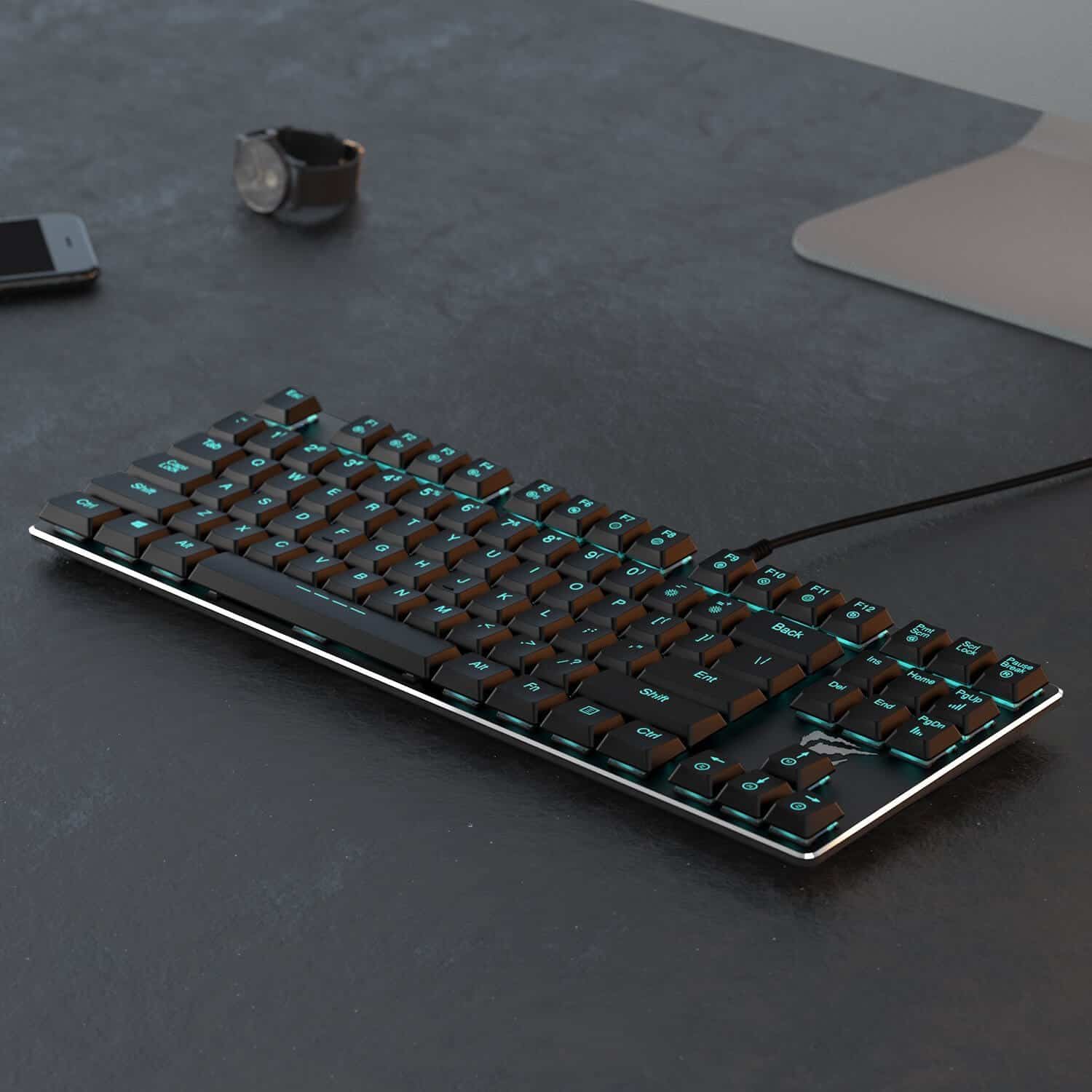 HAVIT HV-KB390L Low Profile Mechanical Keyboard, 87-Key, Programmable, LED, Kailh PG1350 - Image 14