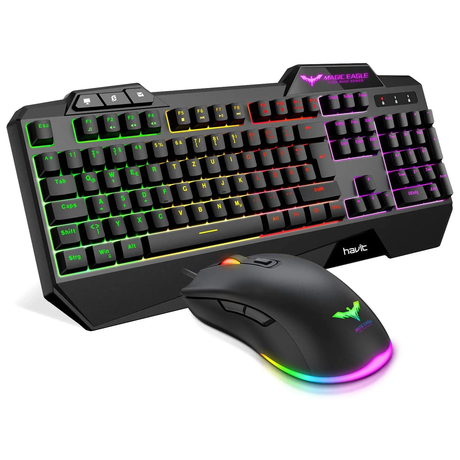 HAVIT HV-KB558CM Gaming Keyboard and Mouse Combo (Rainbow Backlit) - Image 10