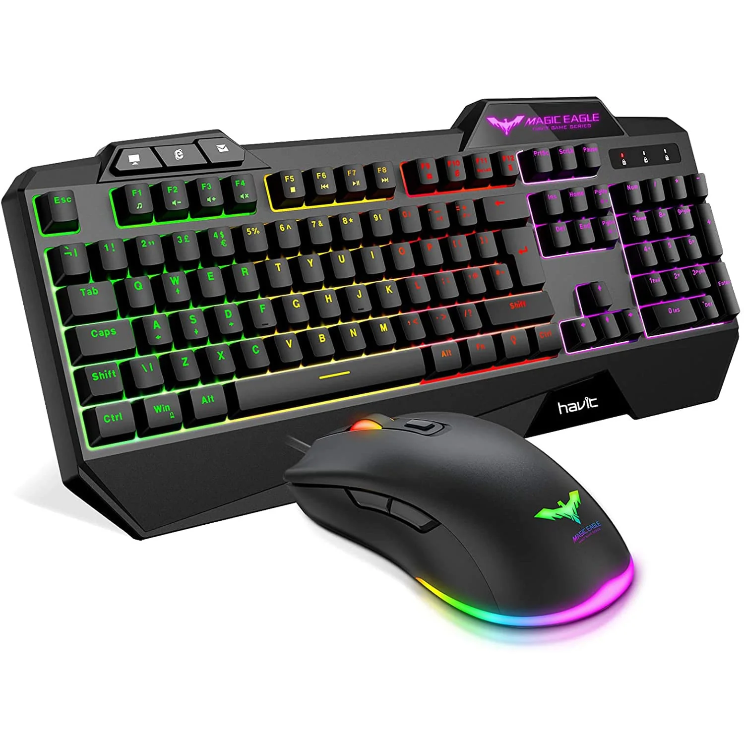 HAVIT HV-KB558CM Gaming Keyboard and Mouse Combo (Rainbow Backlit) - Image 11