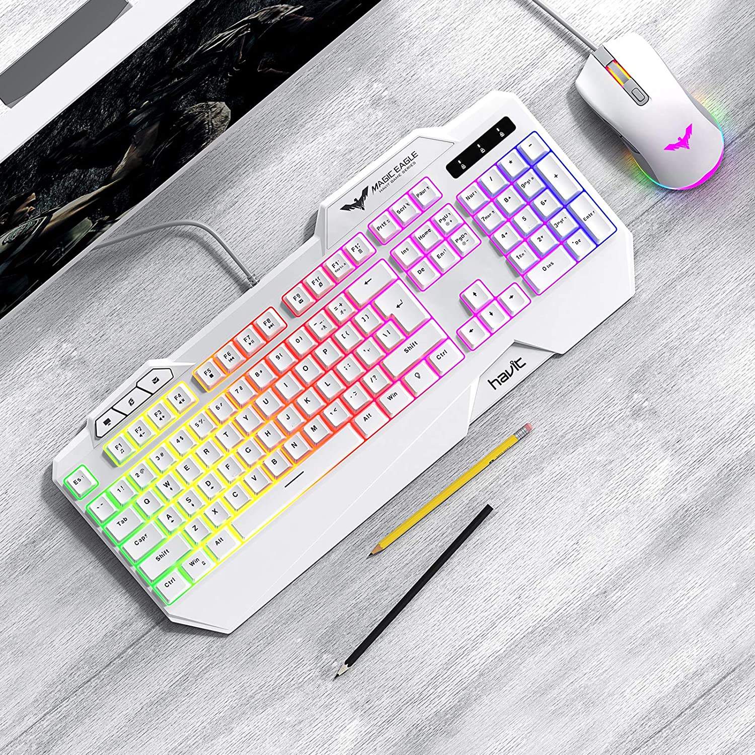 HAVIT HV-KB558CM Gaming Keyboard and Mouse Combo (Rainbow Backlit) - Image 17