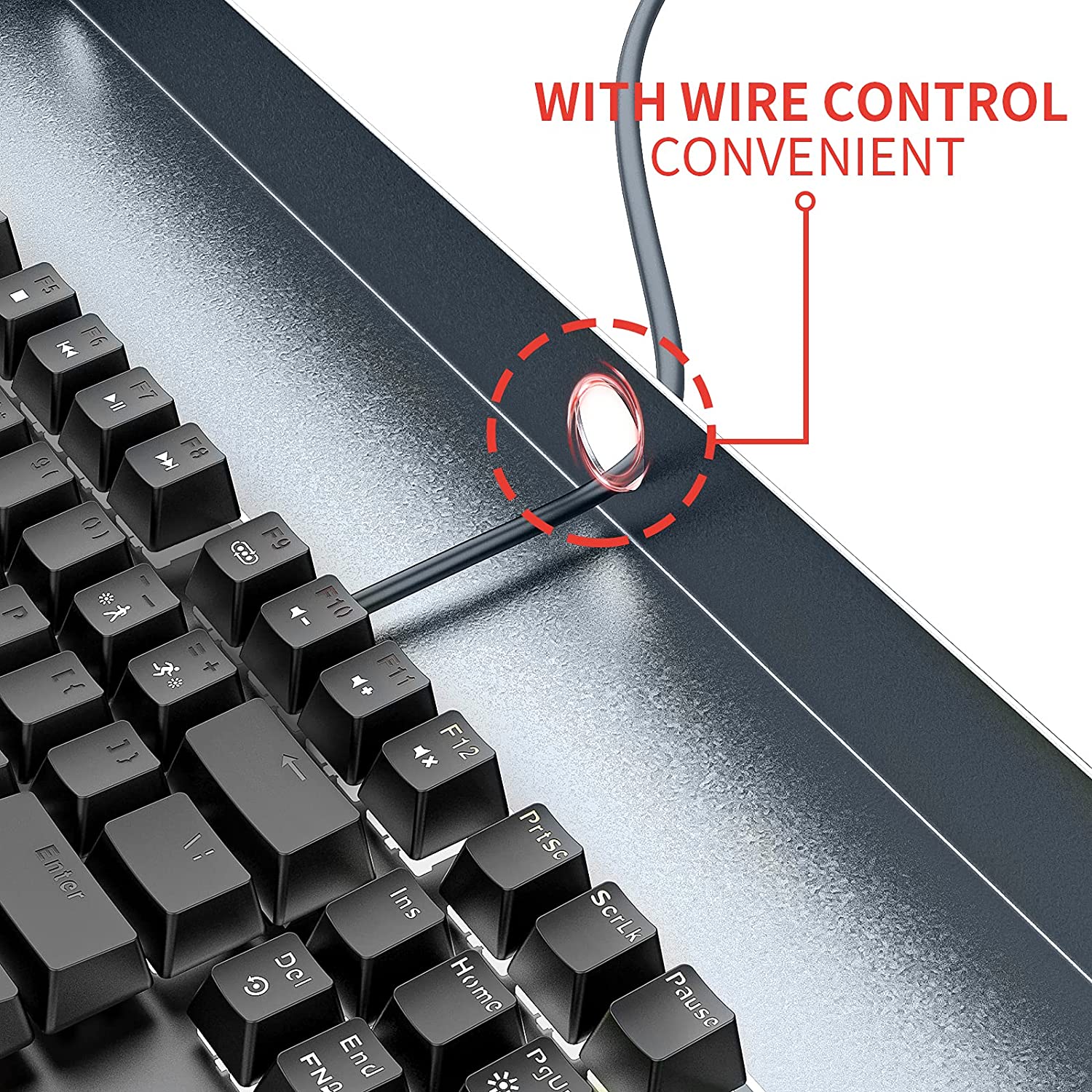 HAVIT HV-KT2201 Keyboard Tray Under Desk Drawer with Three Height Levels & Wrist Rest - Image 6