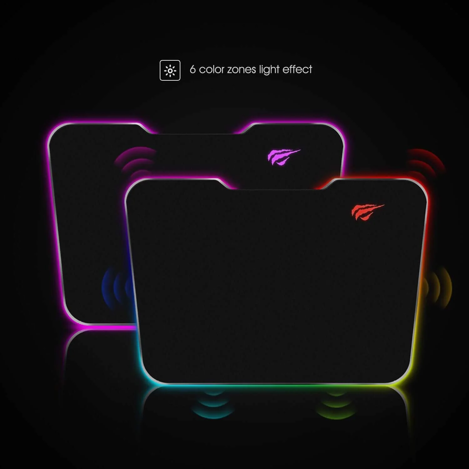HAVIT HV-MP851 RGB Mouse Pad with 7 Adjustable LED Color Modes - Image 2