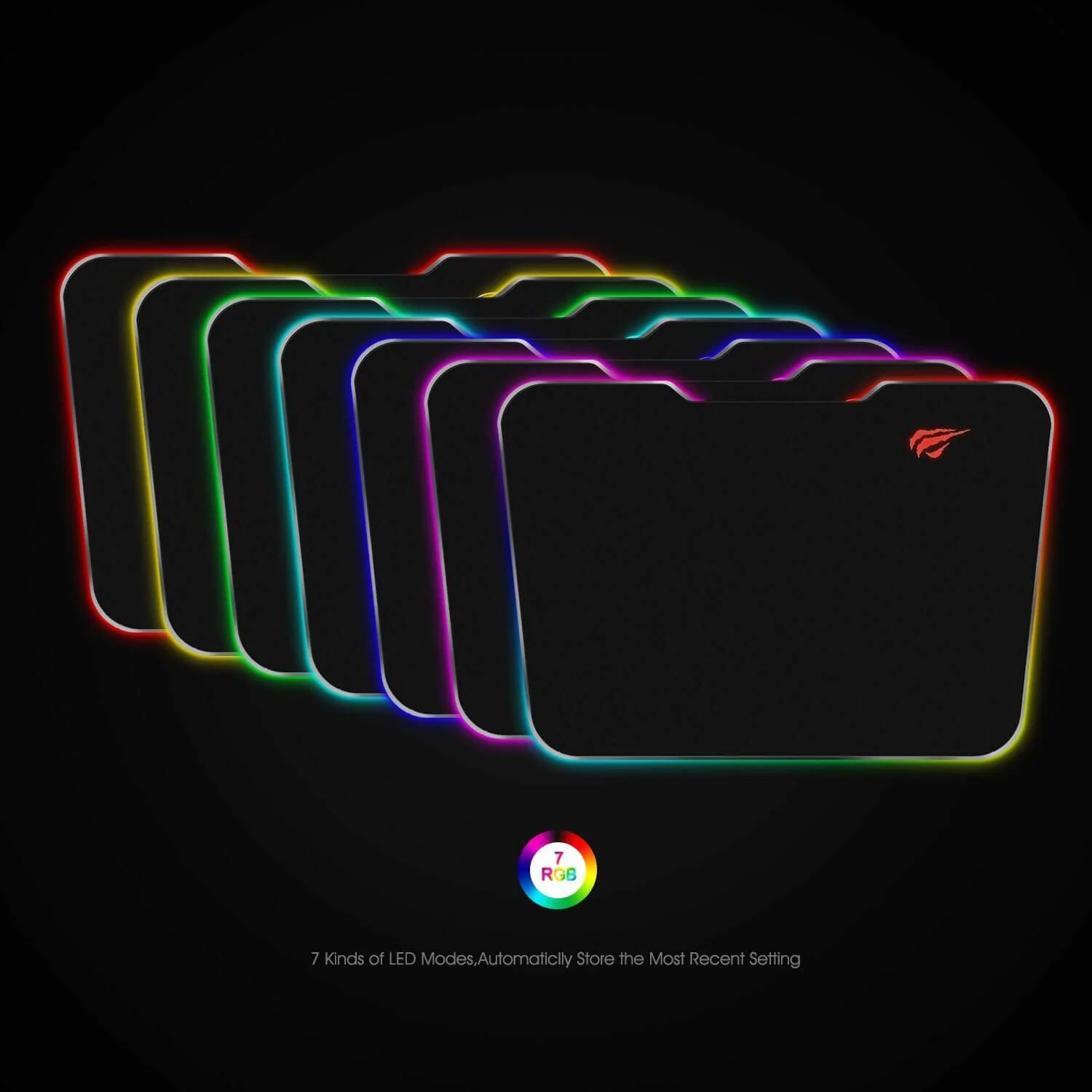 HAVIT HV-MP851 RGB Mouse Pad with 7 Adjustable LED Color Modes - Image 9