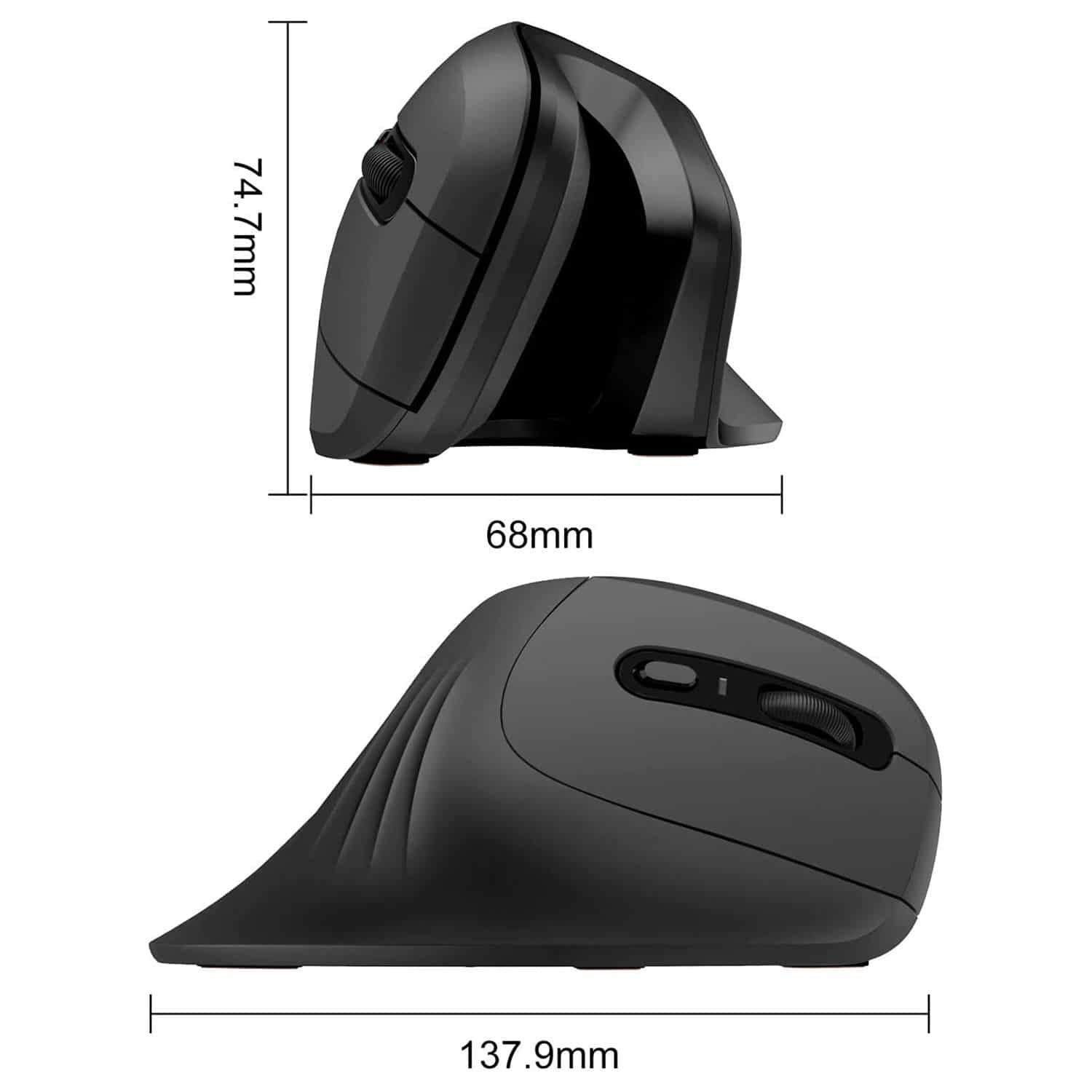 HAVIT HV-MS55GT Wireless Vertical Mouse with Ergonomic Design, Optical - Image 12