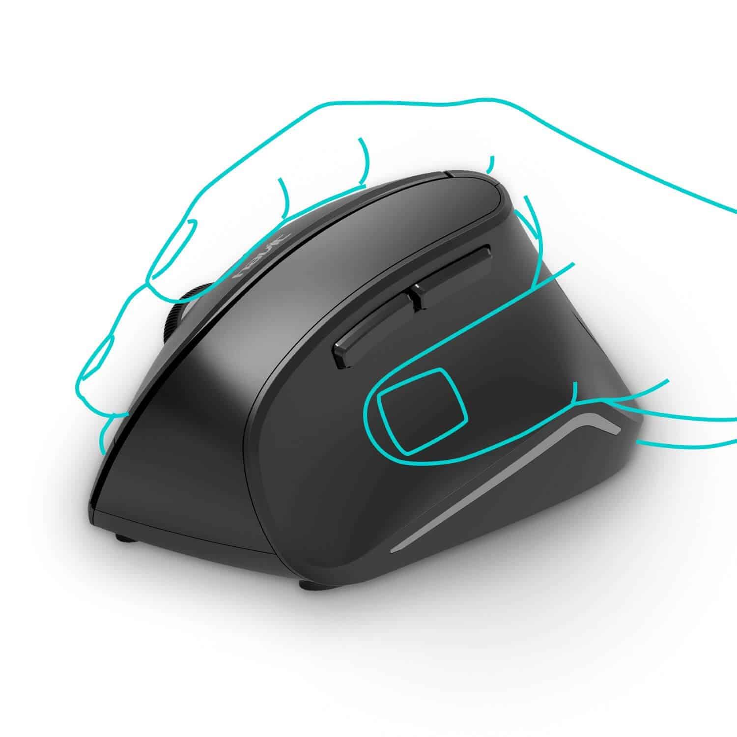 HAVIT HV-MS55GT Wireless Vertical Mouse with Ergonomic Design, Optical - Image 18