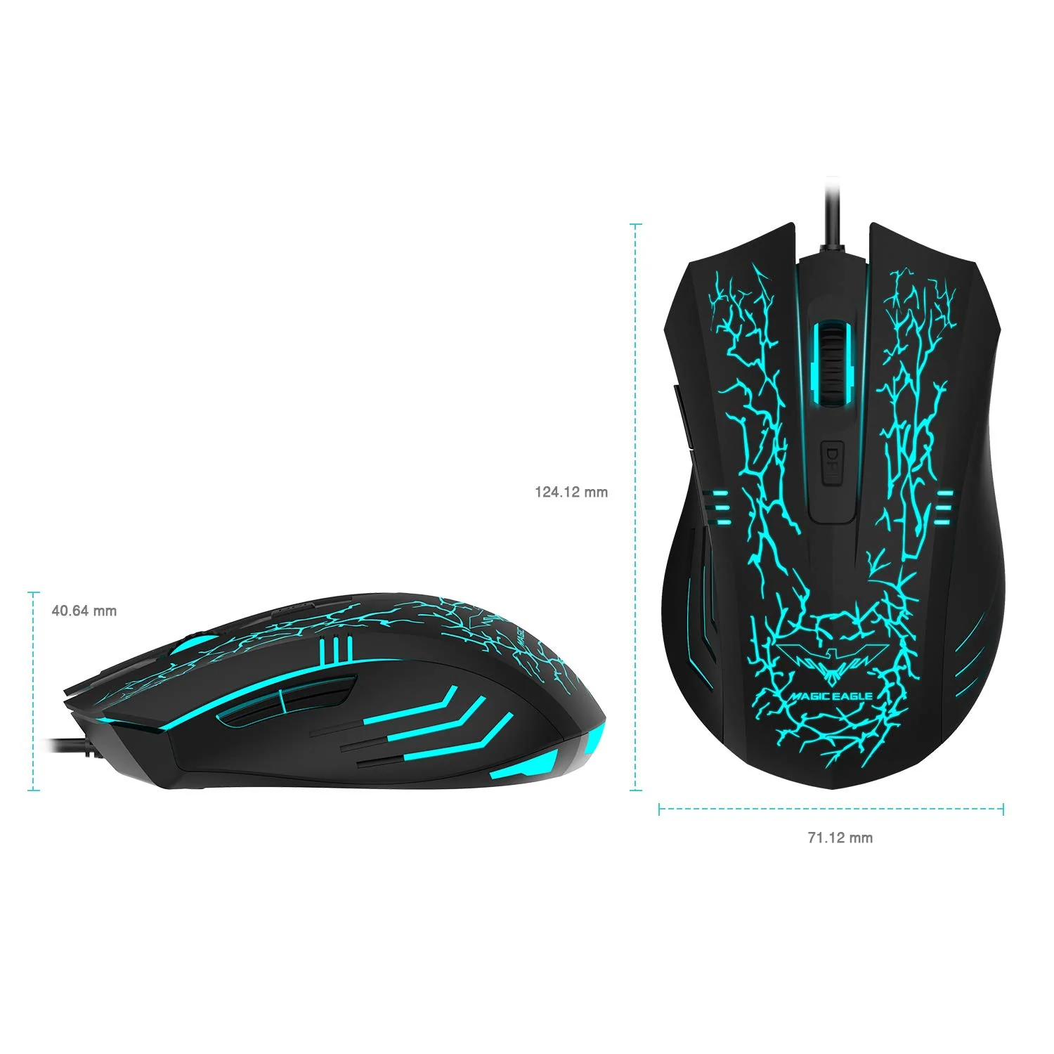 HAVIT HV-MS672 Ergonomic LED Stress-Ease Wired Mouse (Updated Version) - Image 4