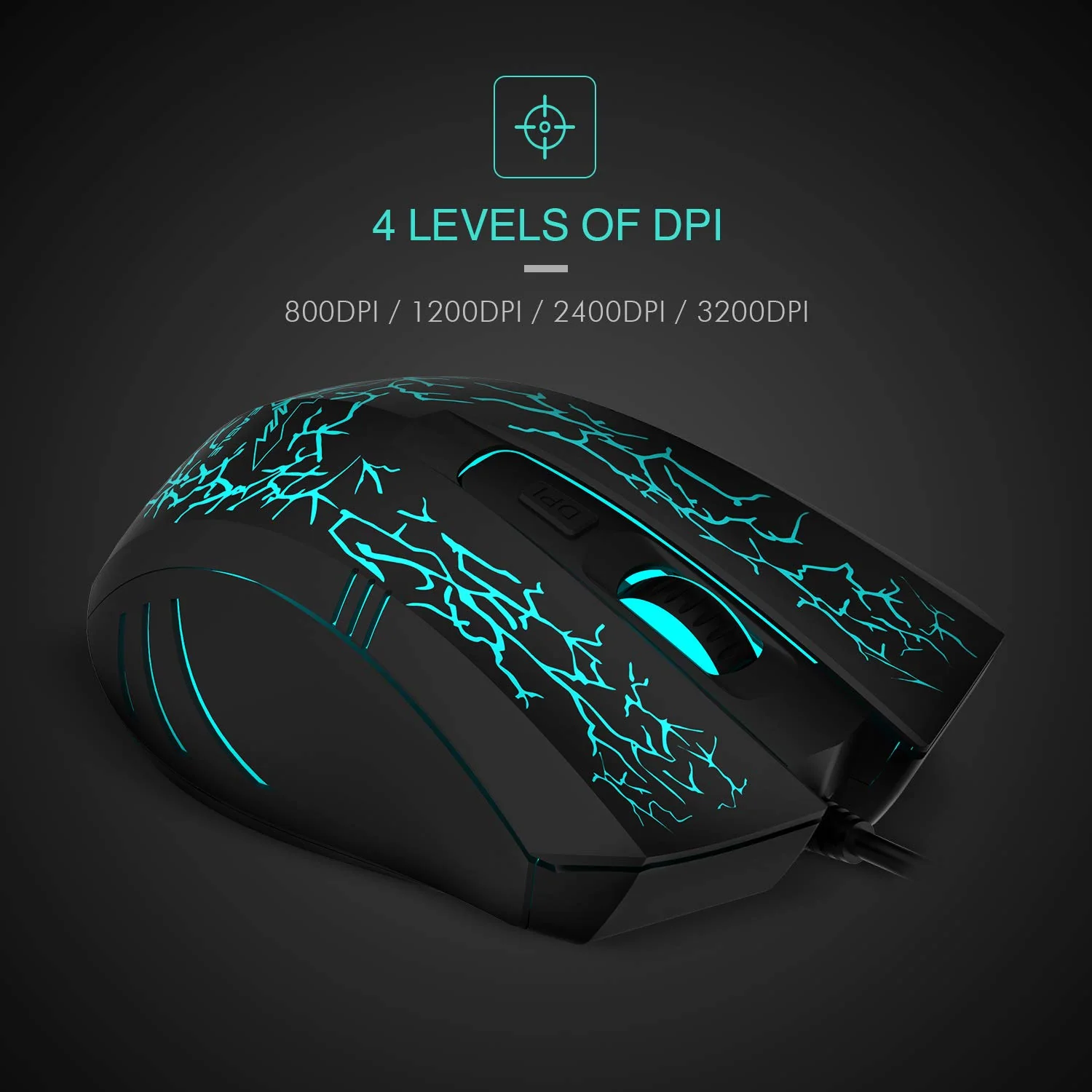HAVIT HV-MS672 Ergonomic LED Stress-Ease Wired Mouse (Updated Version) - Image 6