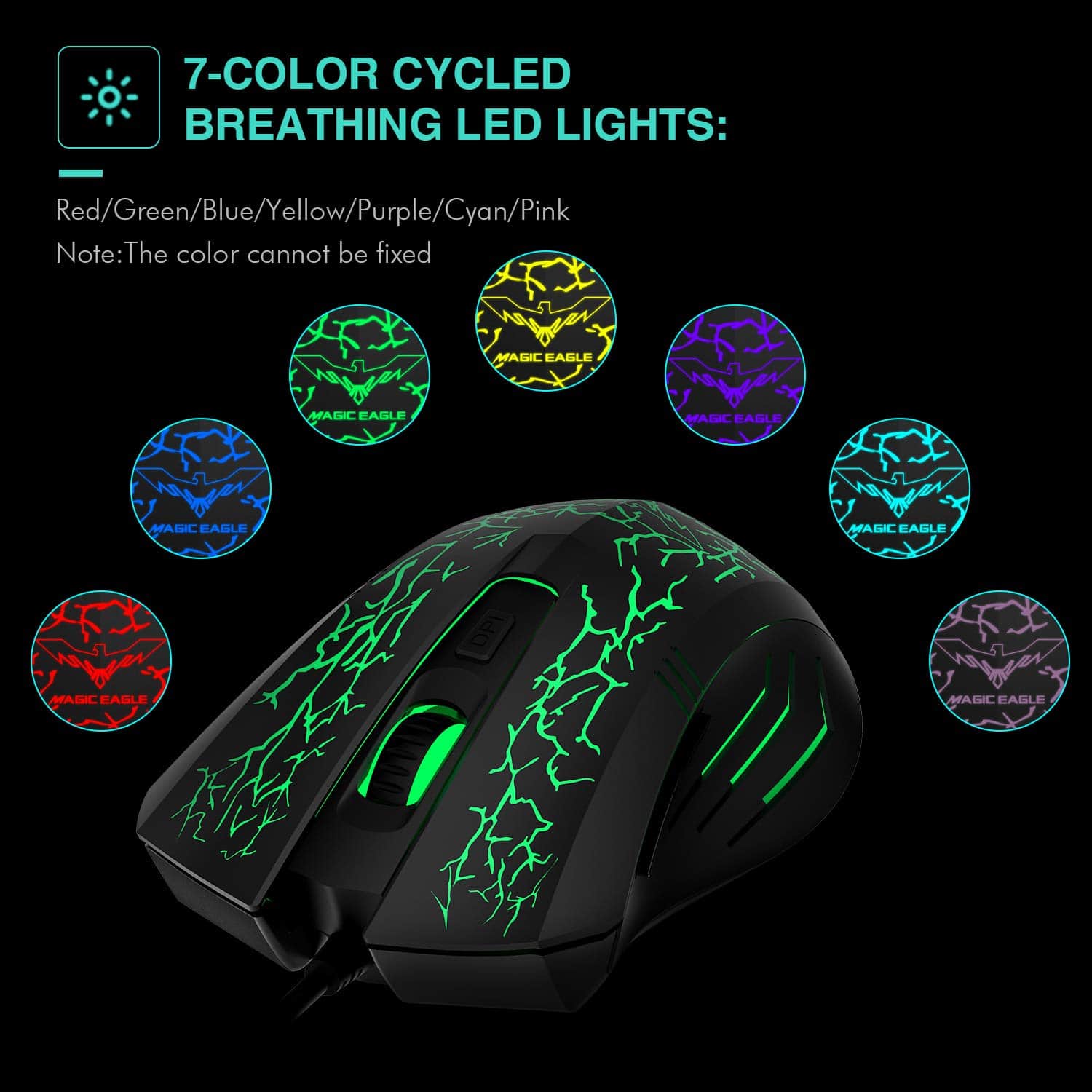 HAVIT HV-MS672 Ergonomic LED Stress-Ease Wired Mouse (Updated Version) - Image 8